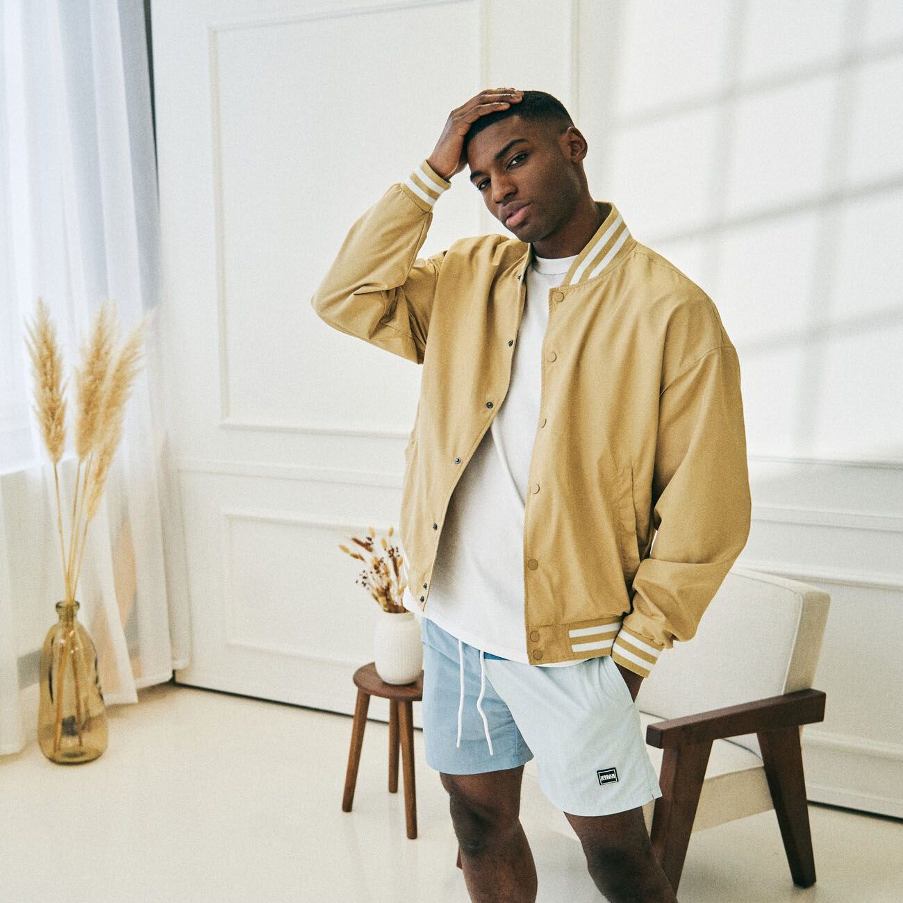 Urban Classics - Oversize Light College Veste beige