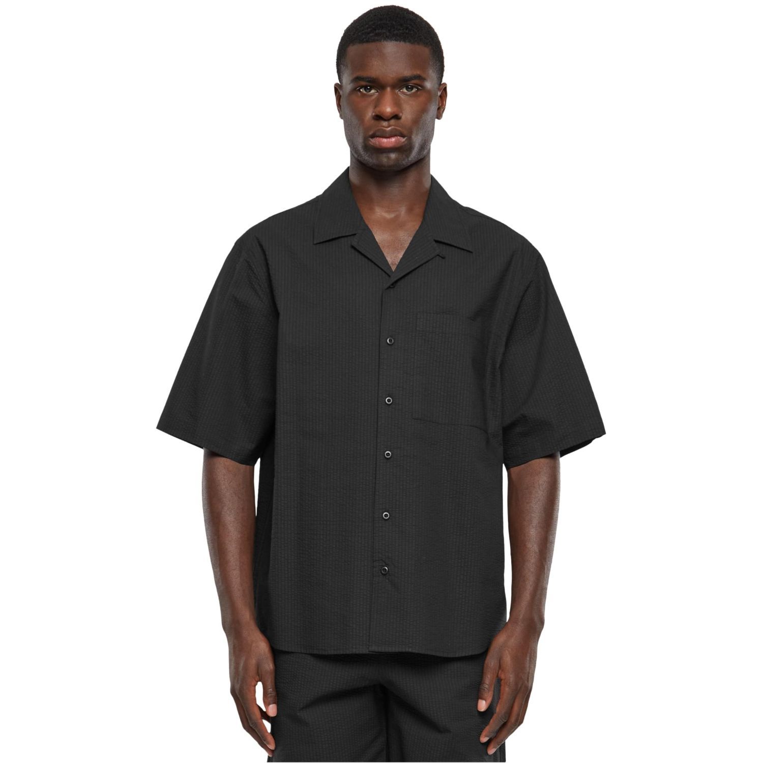 Urban Classics - Relaxed Seersucker Kurzarm Hemd