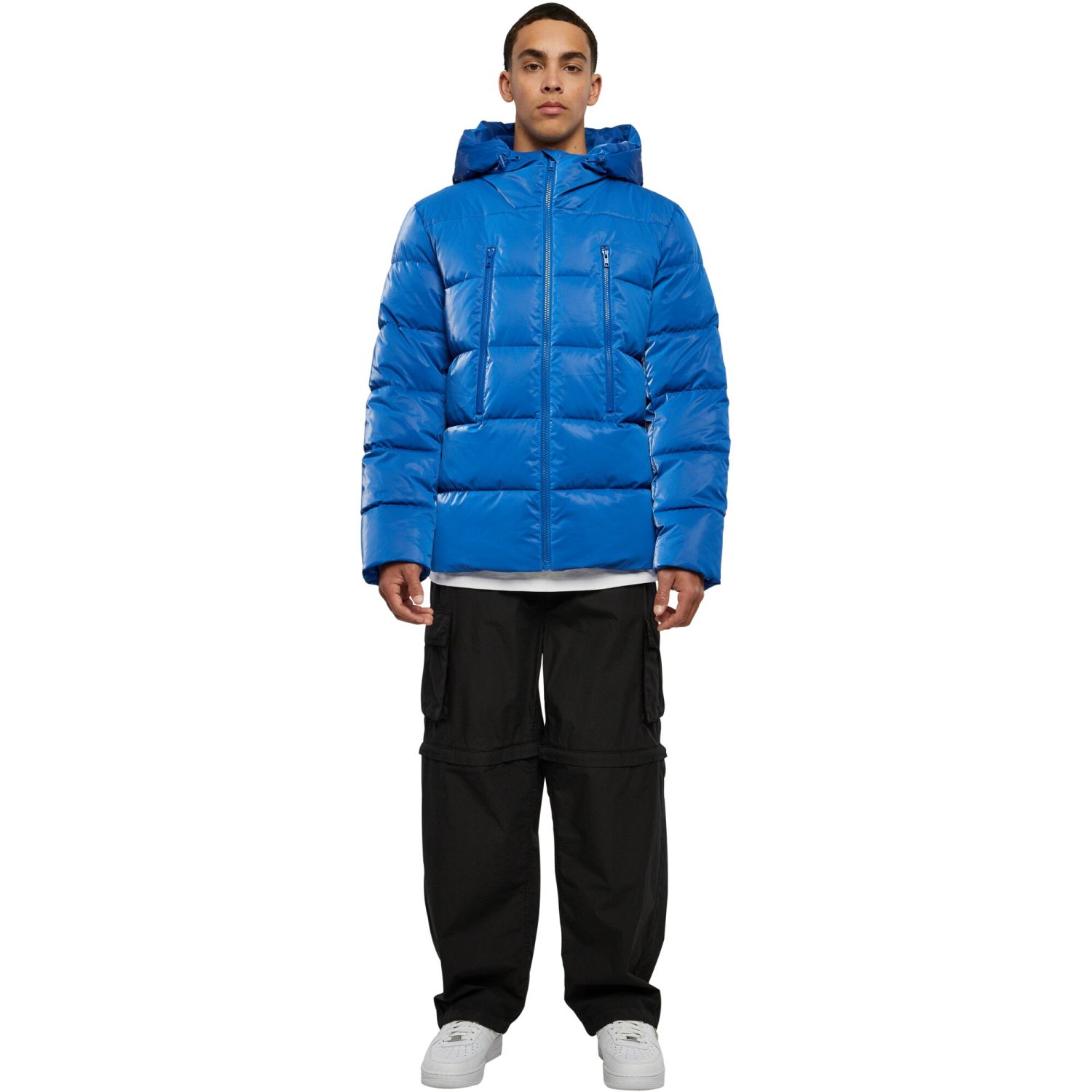 Urban Classics - Shark Skin Puffer Winter Jacket royal
