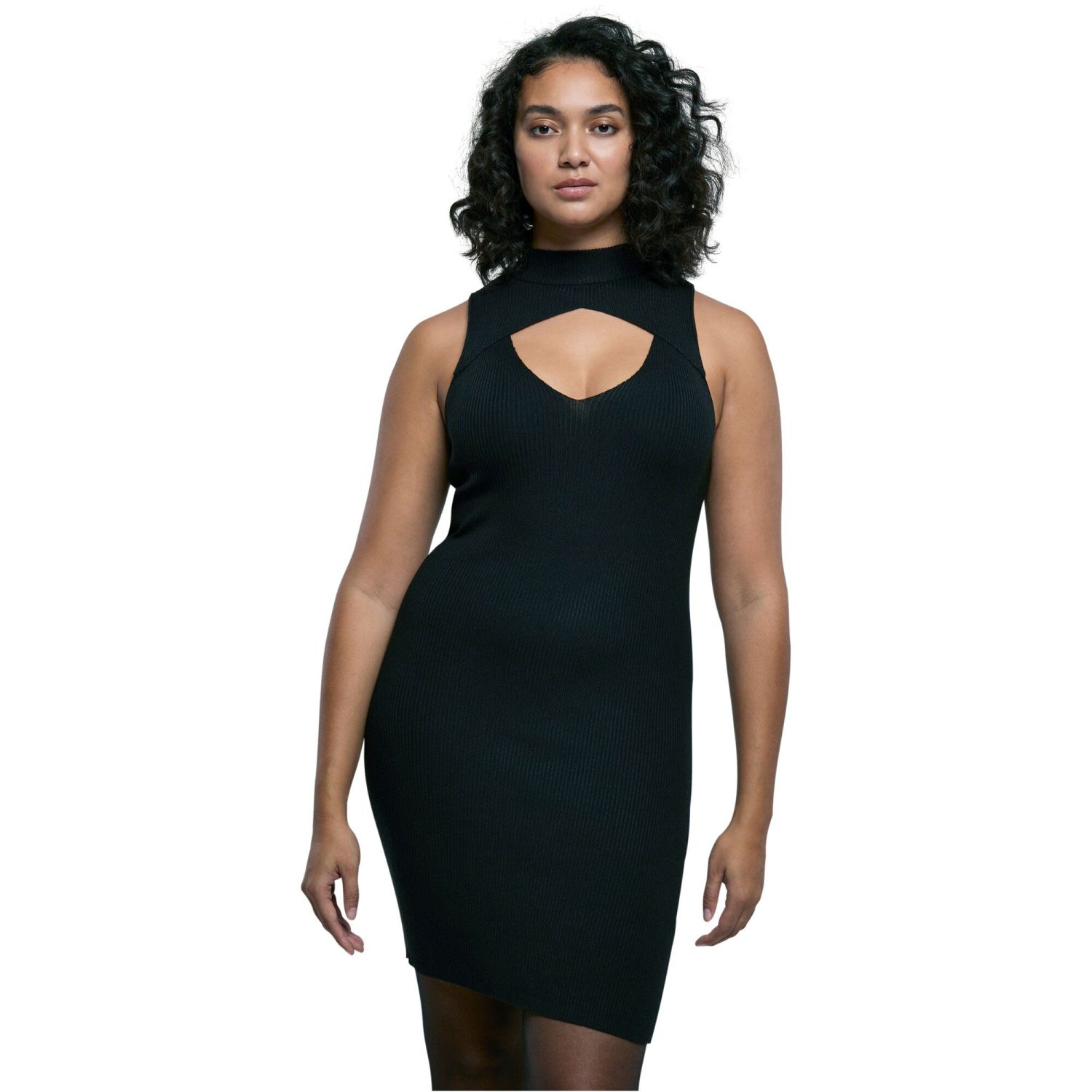 Urban Classics Ladies - Turtleneck Sleeveless Dress black