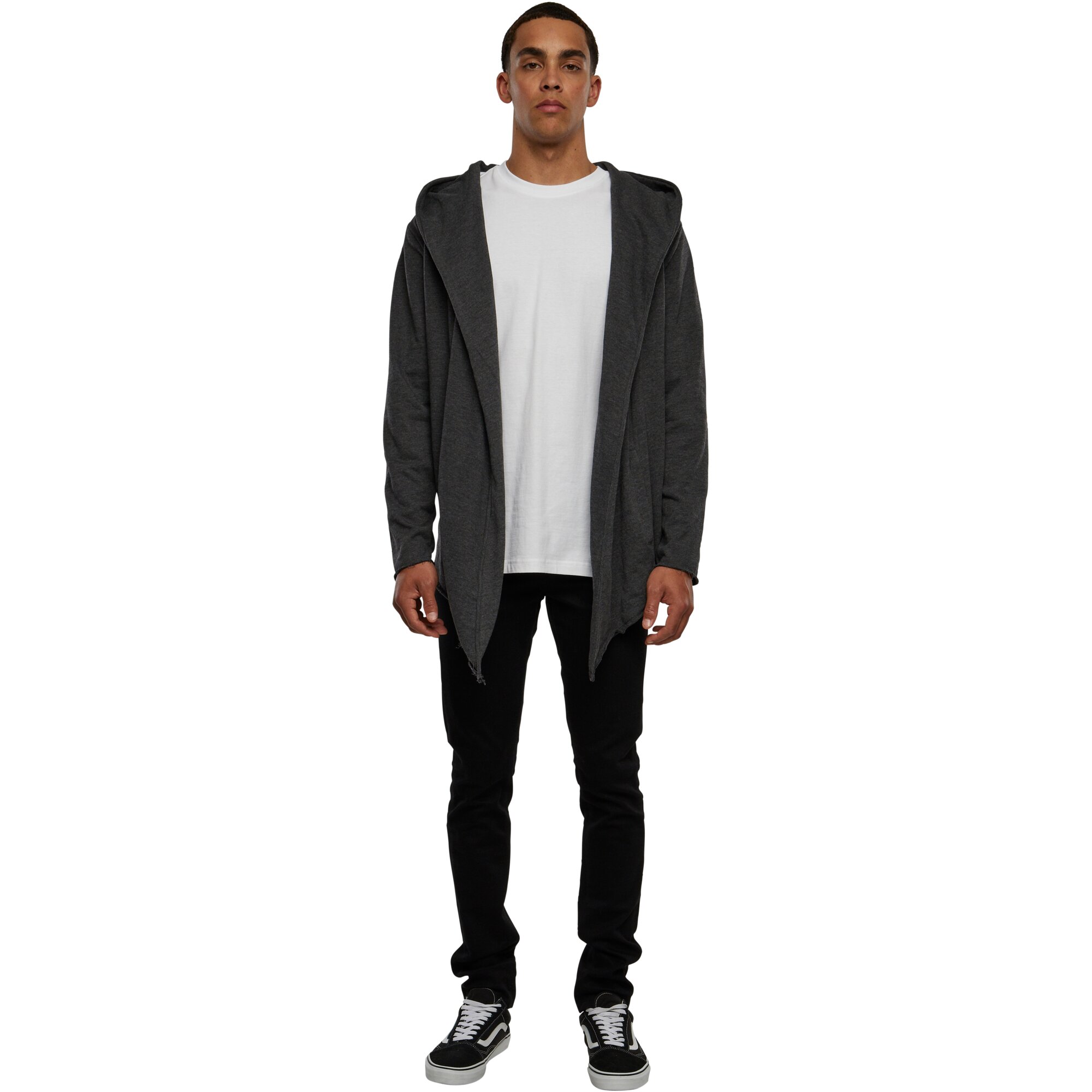 Urban Classics - OPEN EDGE LONG Cardigan charcoal