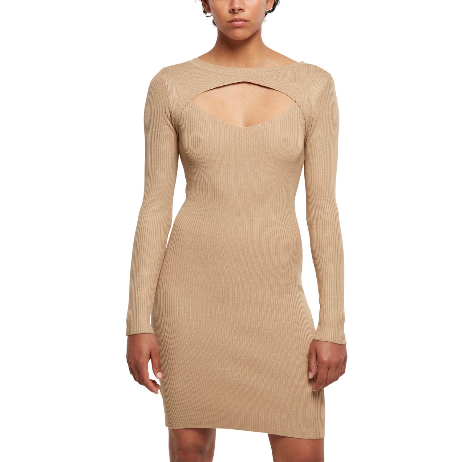 Urban Classics Ladies - CUT OUT Knit Evening Mini Dress