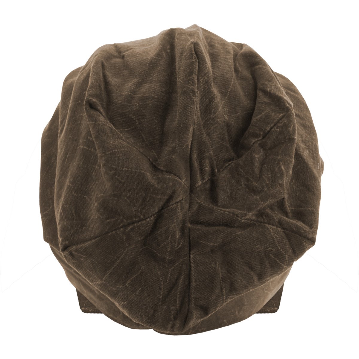 Urban Classics Stonewashed Jersey Beanie - chocolate