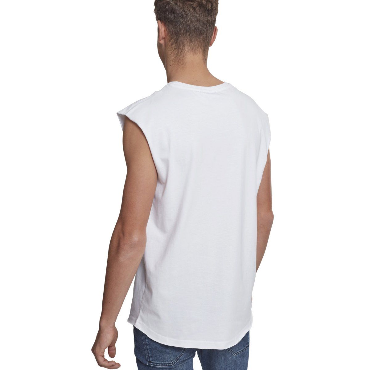 Urban Classics - OPEN EDGE Sleeveless Shirt blanc