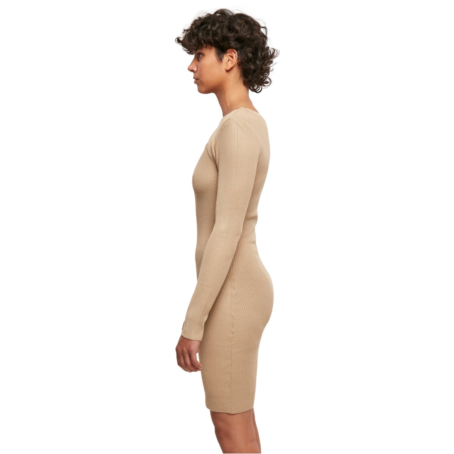 Urban Classics Ladies - CUT OUT Mini Strick Abend Kleid