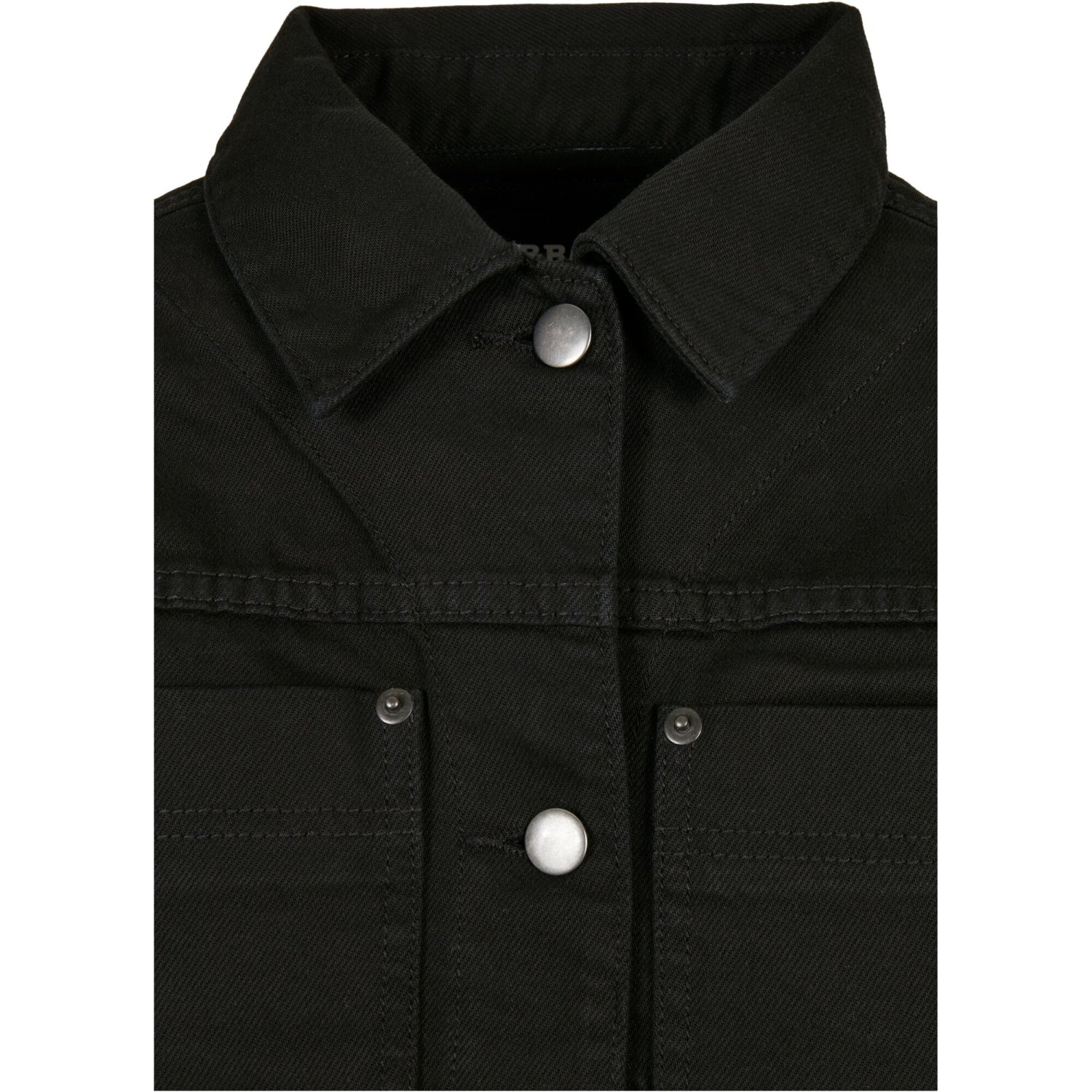 Urban Classics Ladies - Short Boxy Denim Veste noir