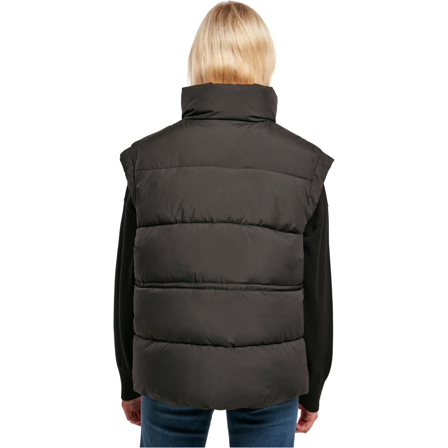 Urban Classics Ladies - Waisted Puffer Vest black