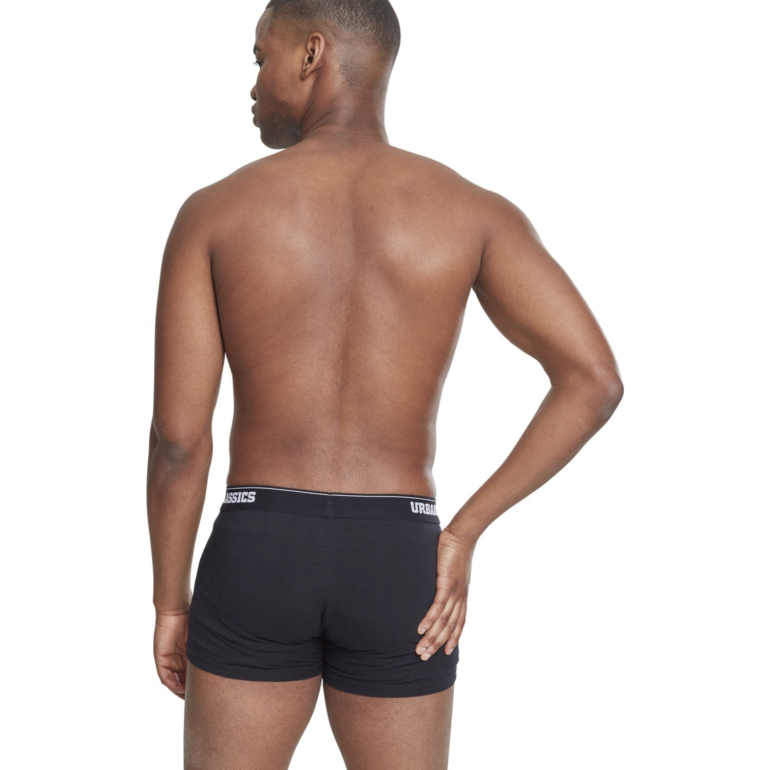 Urban Classics - Boxer Shorts 2-pack black / charcoal