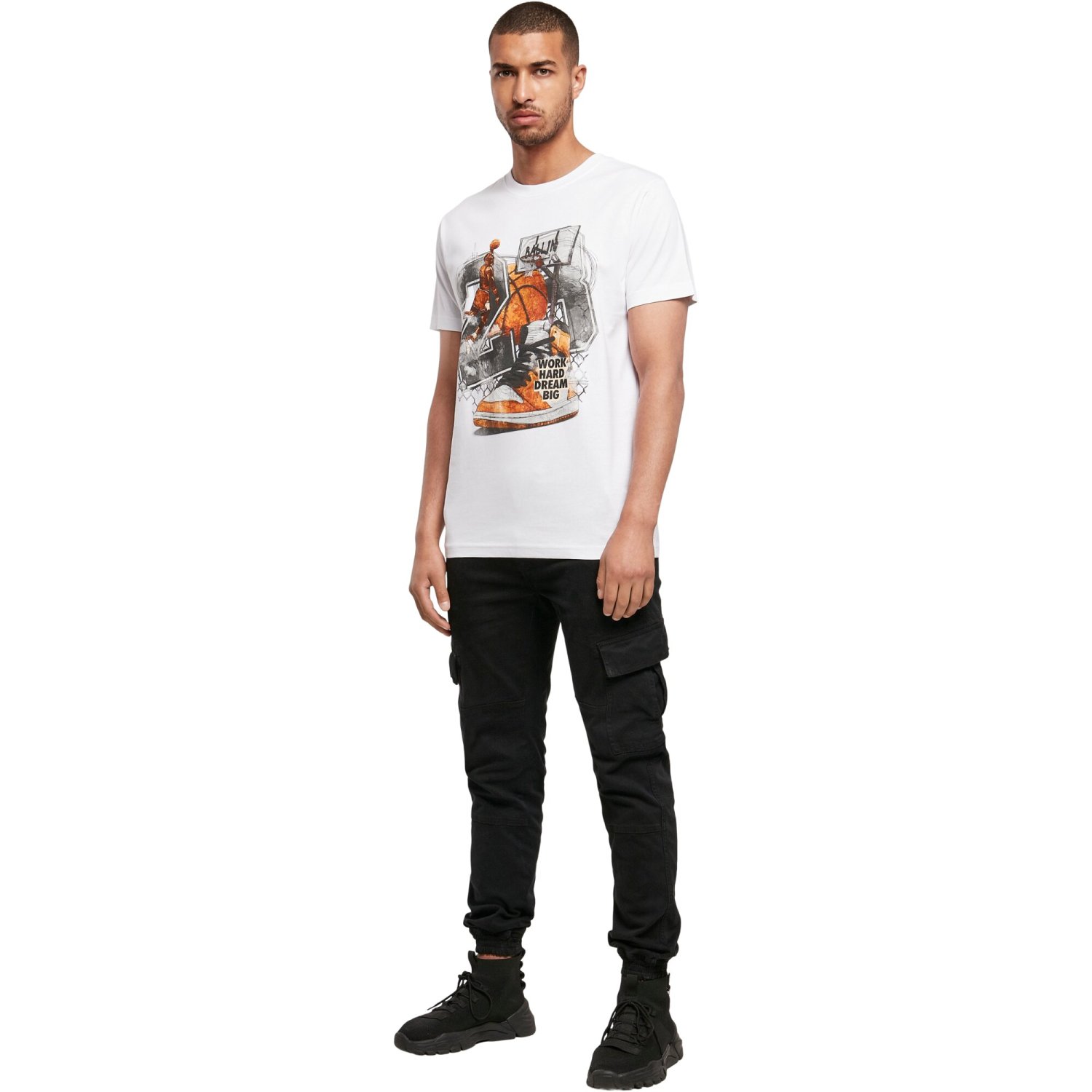 Mister Tee Grafik Shirt - VINTAGE BALLIN weiß