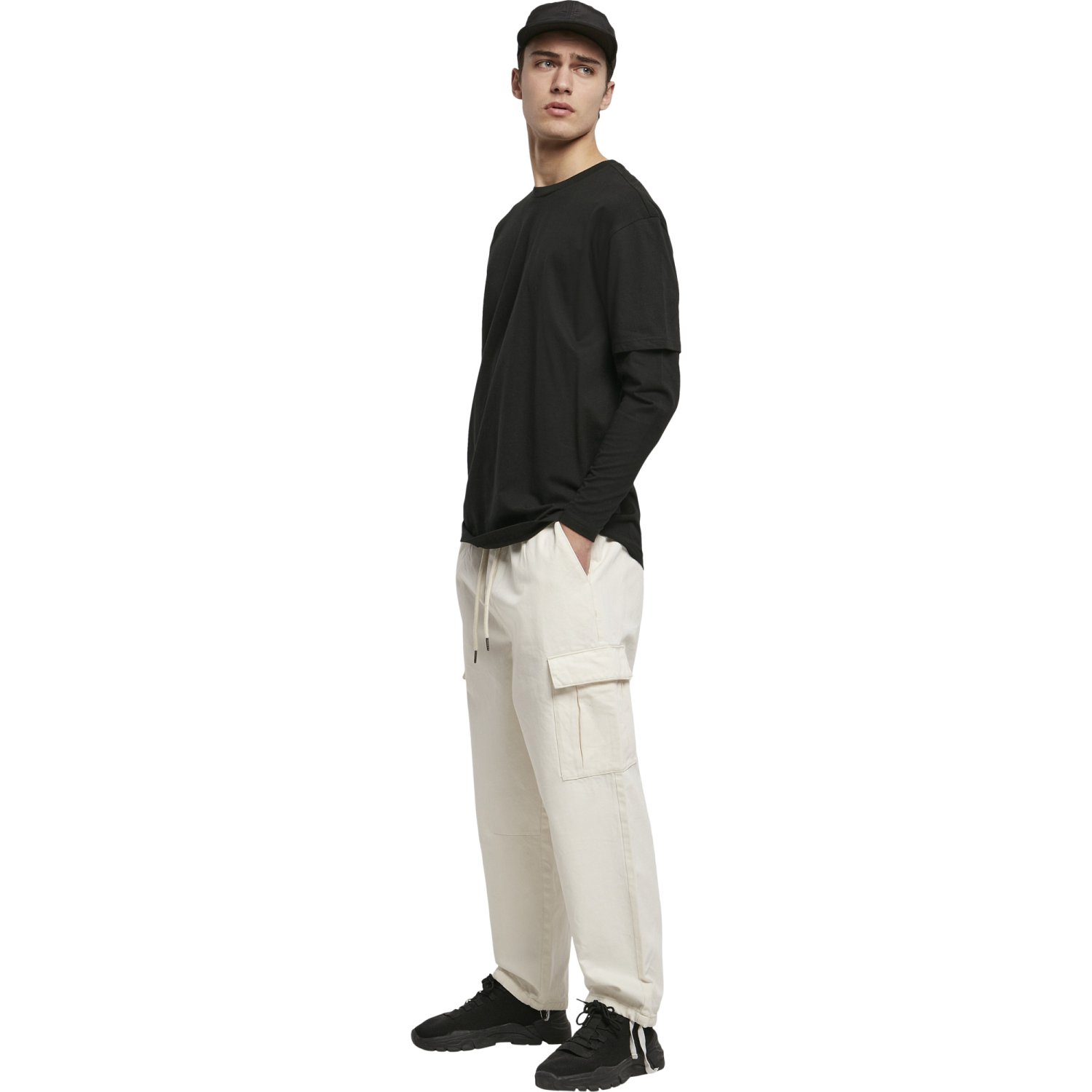 Urban Classics - Oversized Double Layer Shirt dark shadow