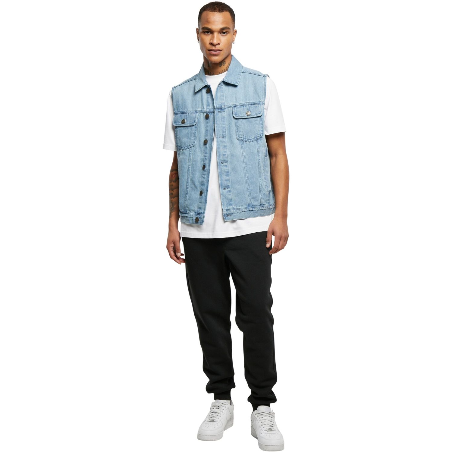 Urban Classics - DENIM Gilet light washed
