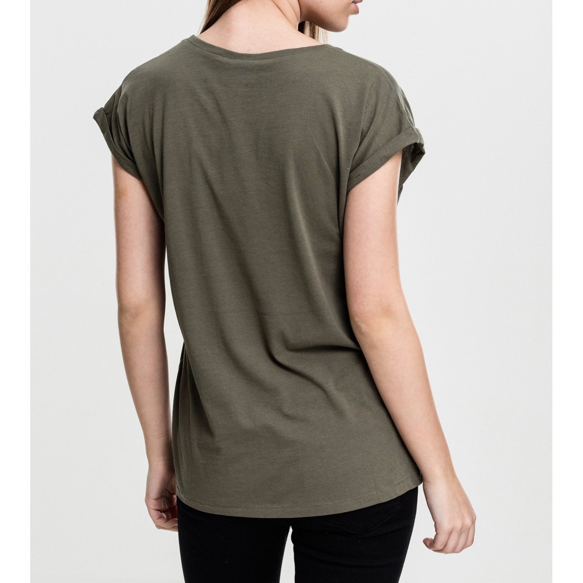 Urban Classics Ladies - EXTENDED SHOULDER Shirt olive