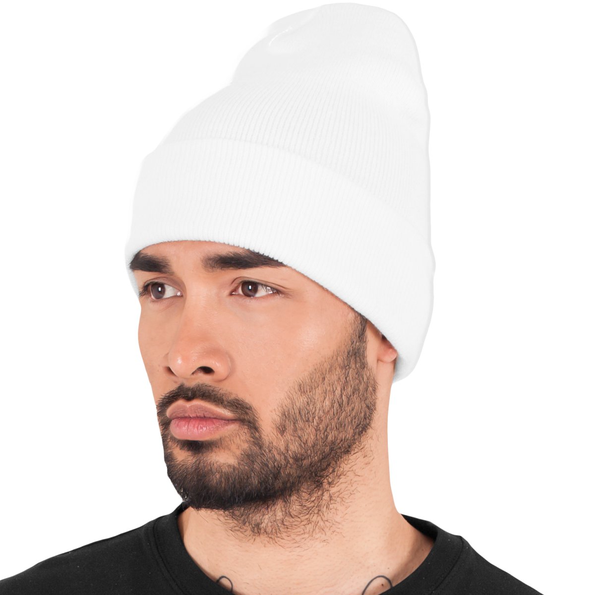 Flexfit Yupoong Heavyweight LONG Beanie - white