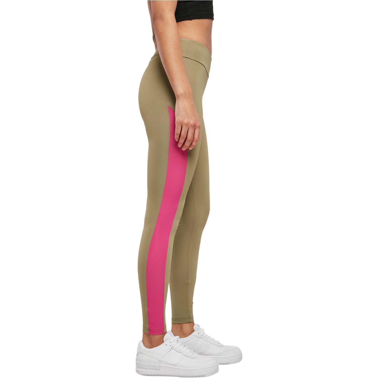 Urban Classics Ladies - Color Block Leggings khaki