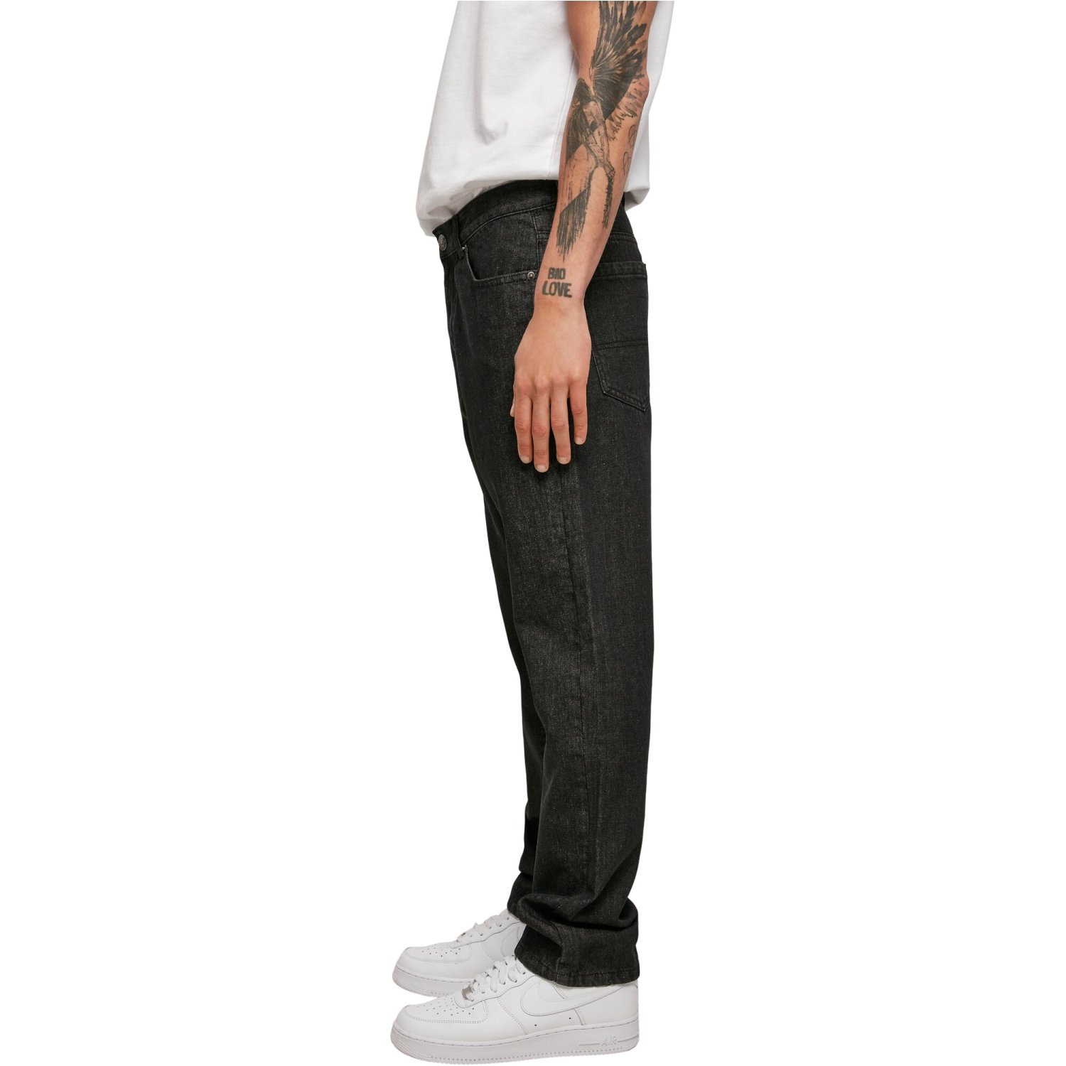 Urban Classics - Organic Straight Leg Denim Jeans black