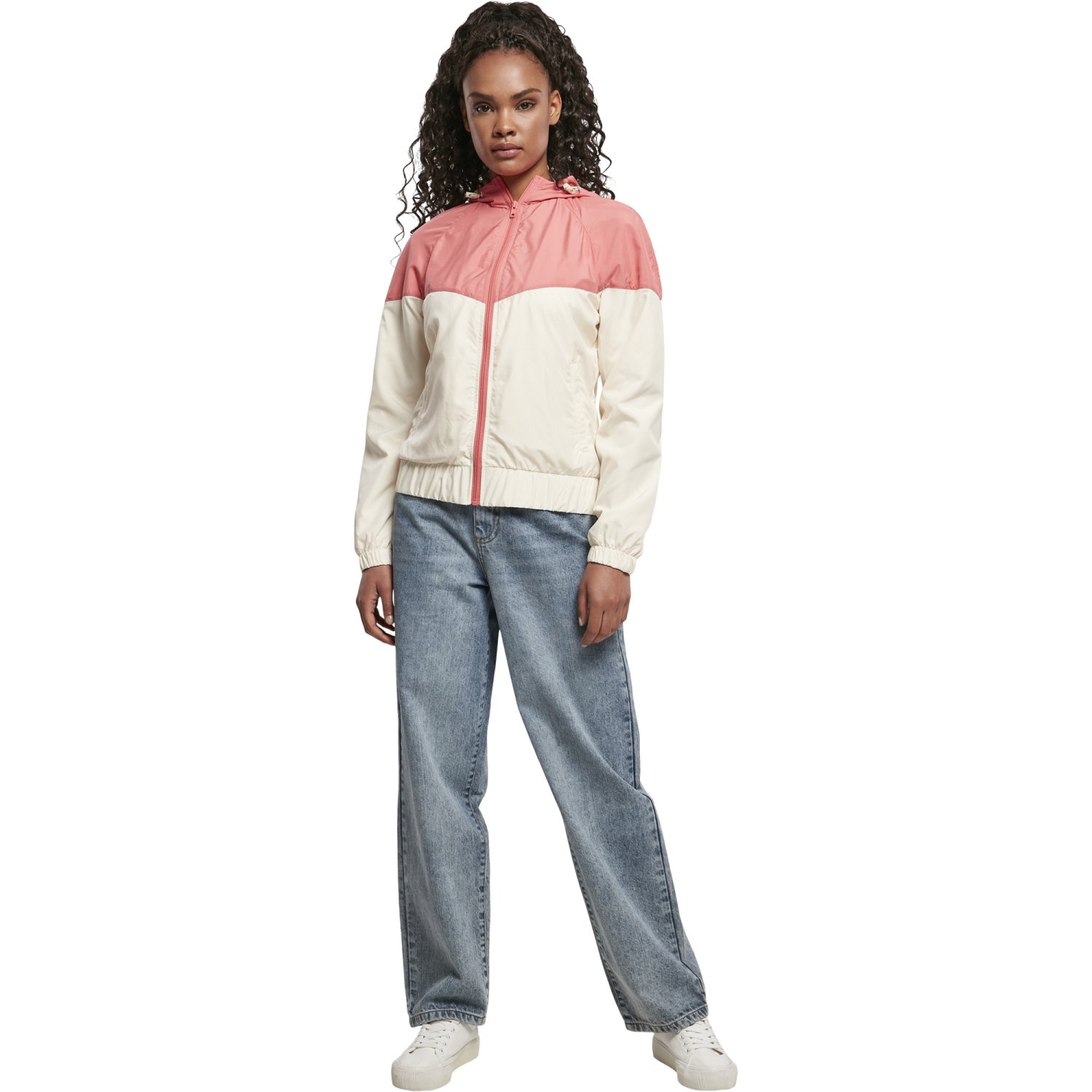Urban Classics Ladies - Windbreaker Jacket pink sand