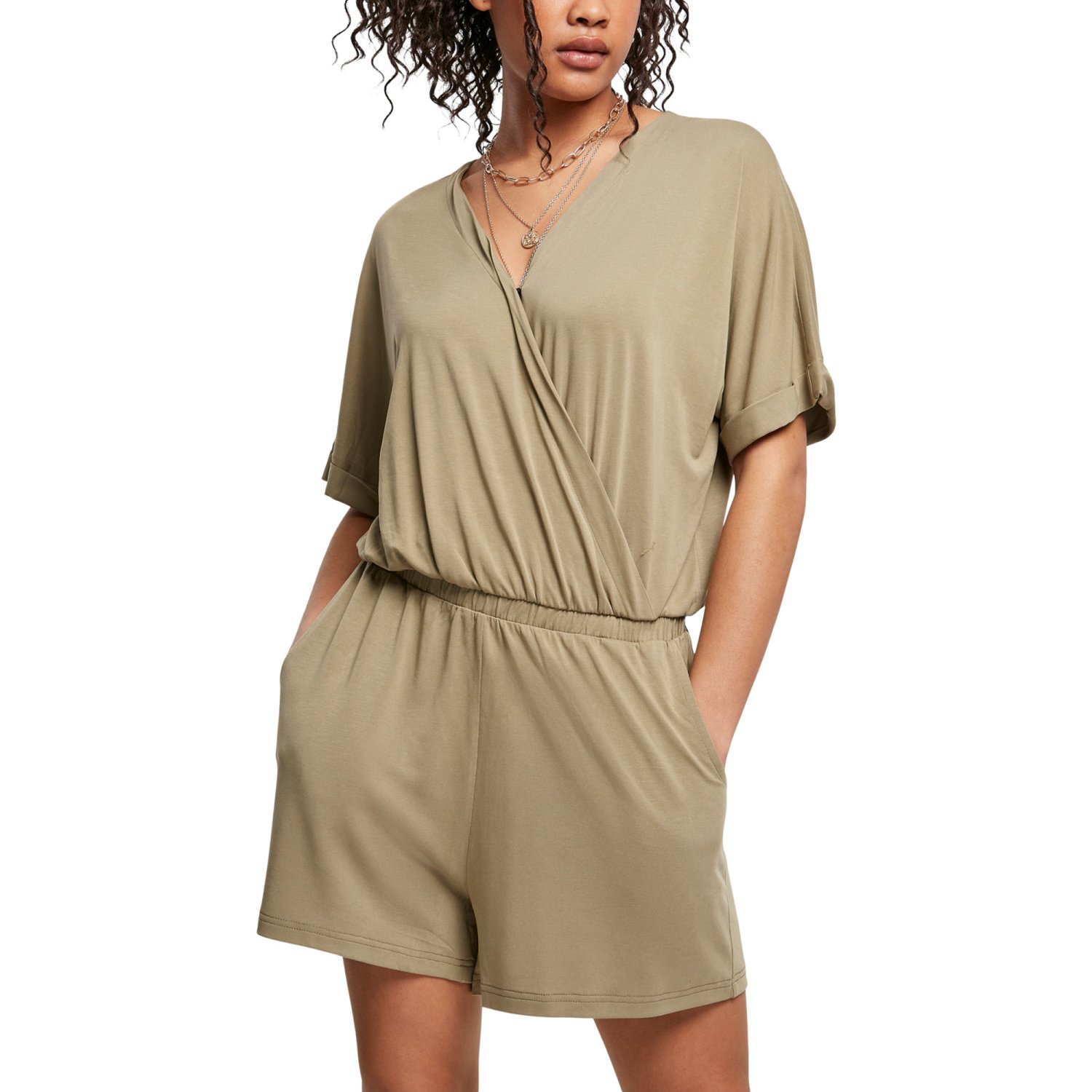 Urban Classics Ladies - MODAL Short Jumpsuit Robe