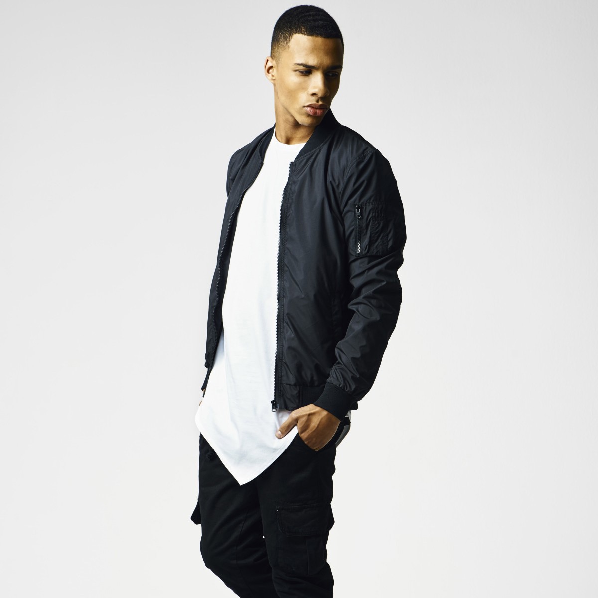 Urban Classics - LIGHT BOMBER Jacket navy