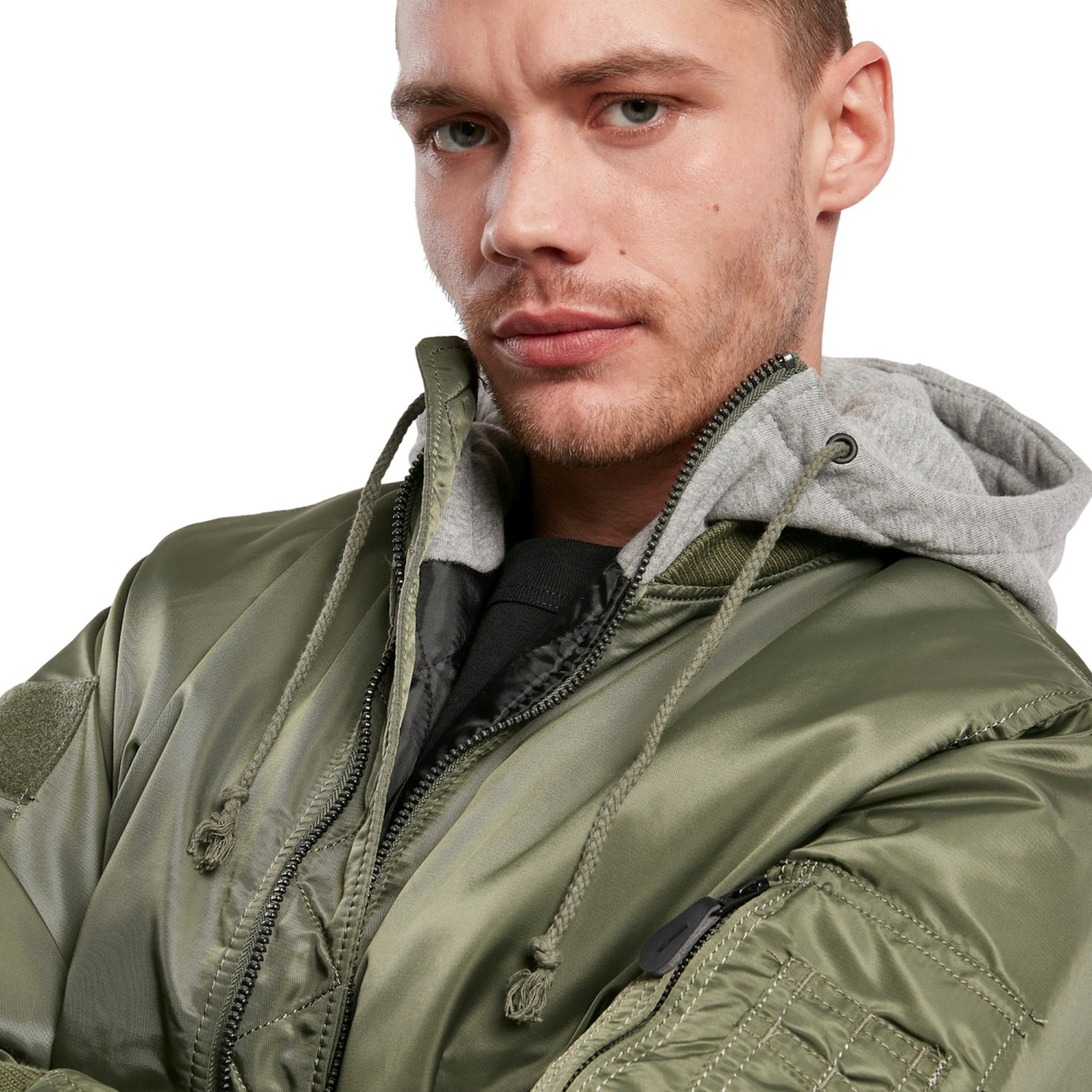 Brandit - MA1 BOMBER Hooded Veste olive