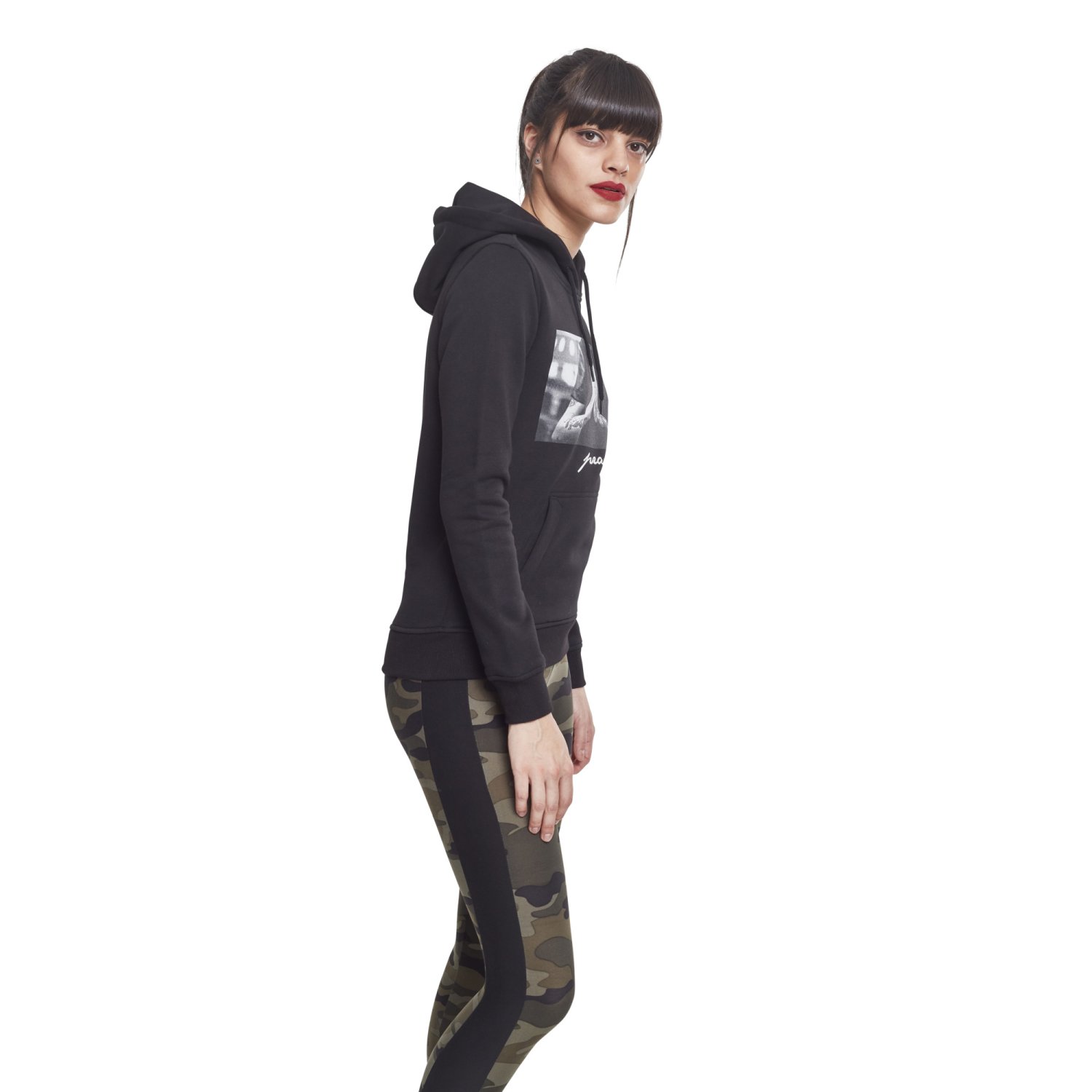 Mister Tee Ladies Fleece Hoody - PRAY schwarz