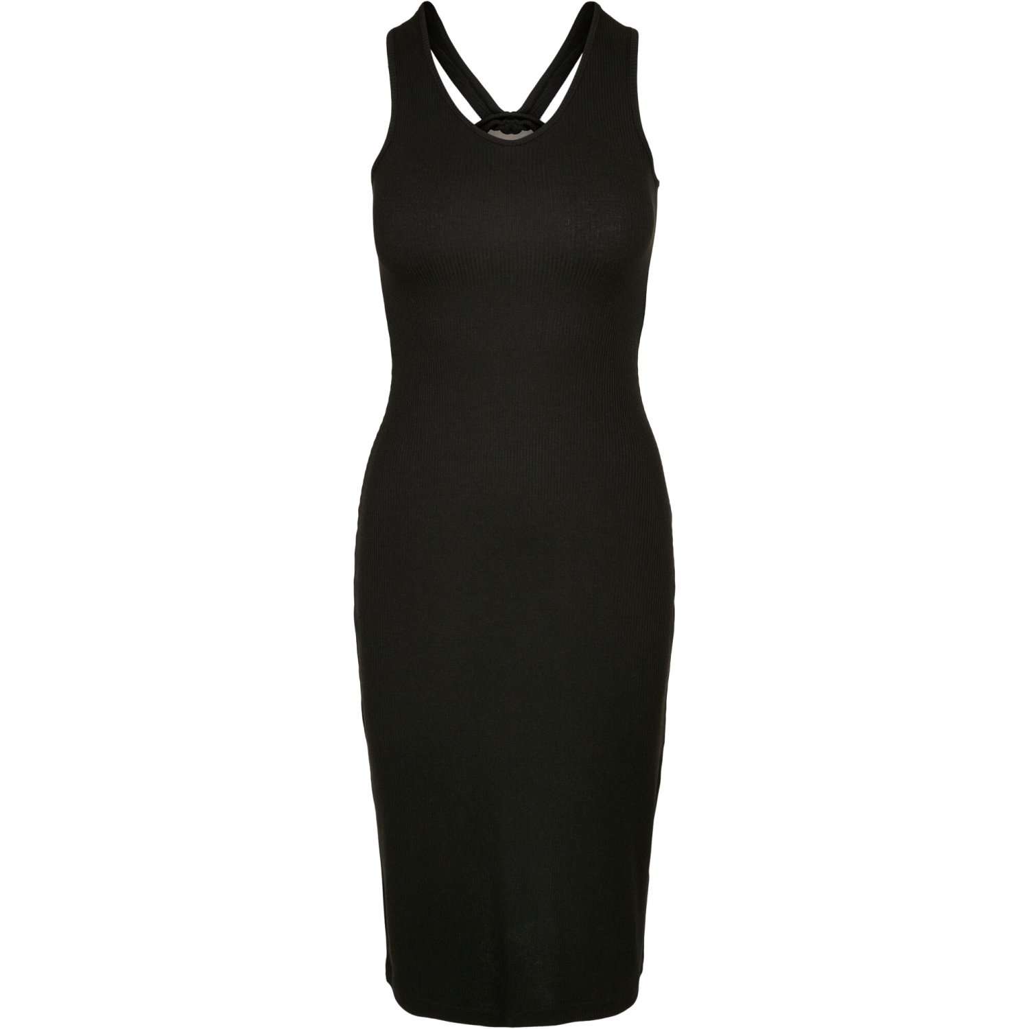 Urban Classics Ladies - RIB Midi Dress noir