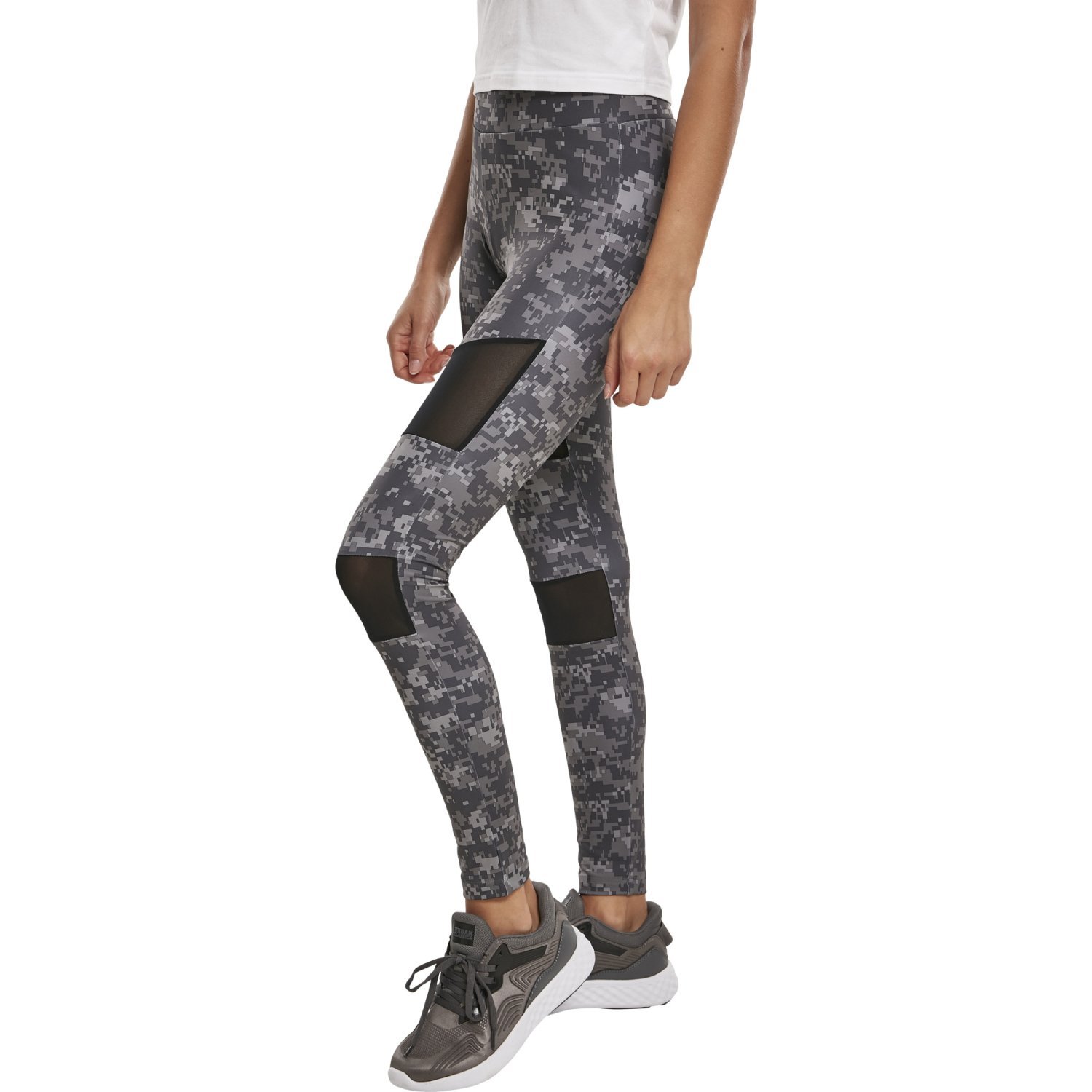 Urban Classics Ladies - TECH MESH Leggings digital dark camo