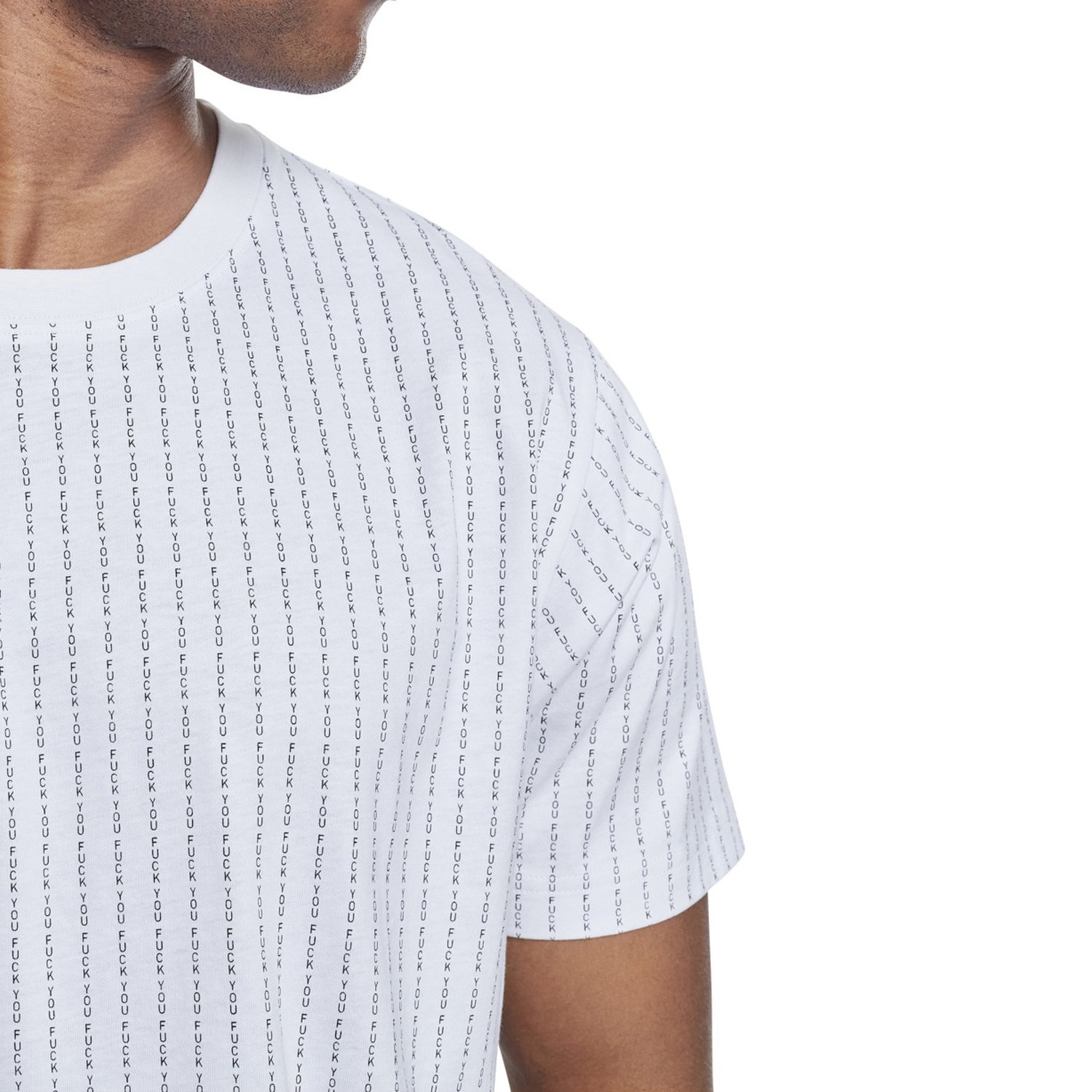 Mister Tee Shirt - F#?K YOU blanc