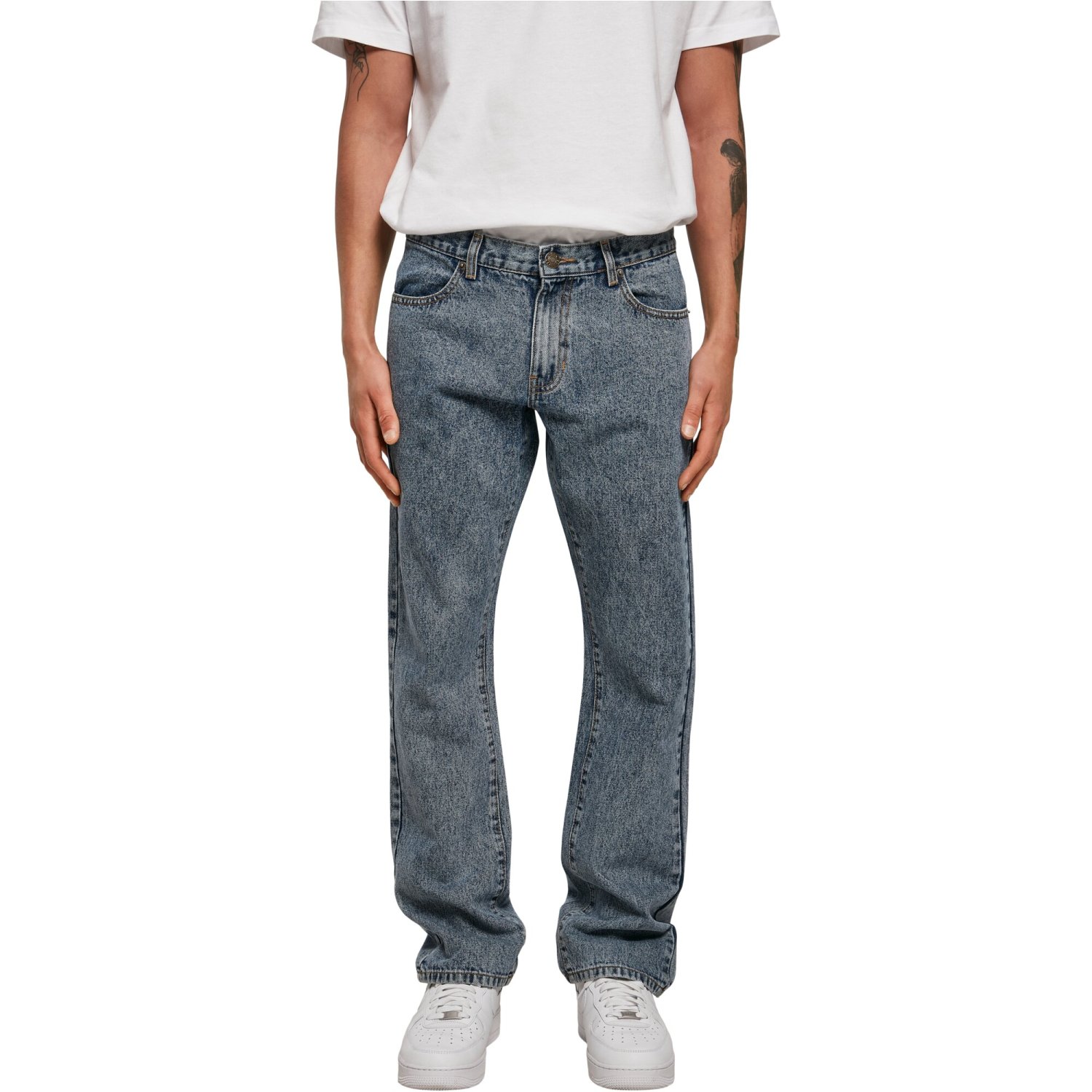 Urban Classics - Organic Straight Leg Denim Jeans acid wash