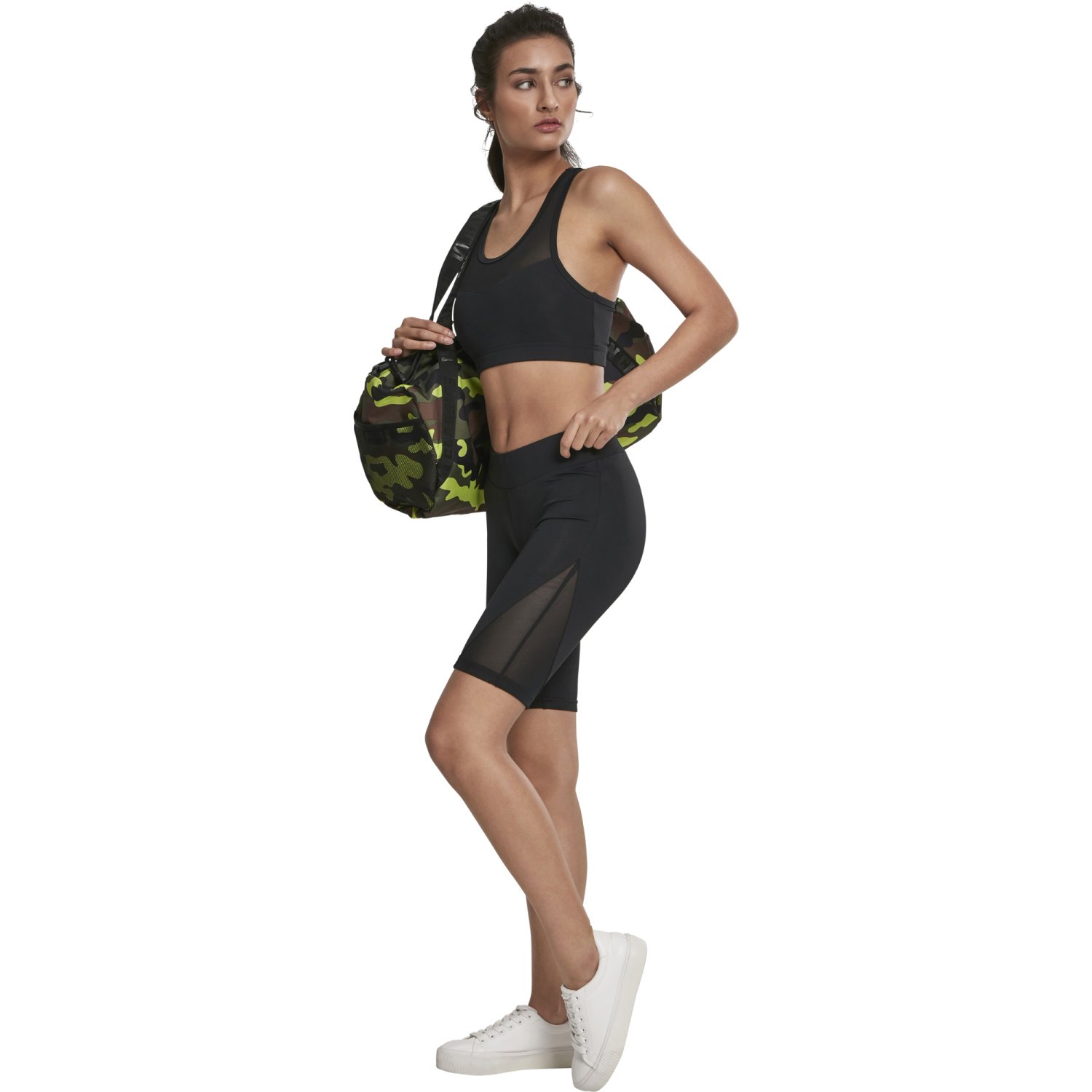 Urban Classics Ladies - CYCLE Tech Mesh Shorts noir