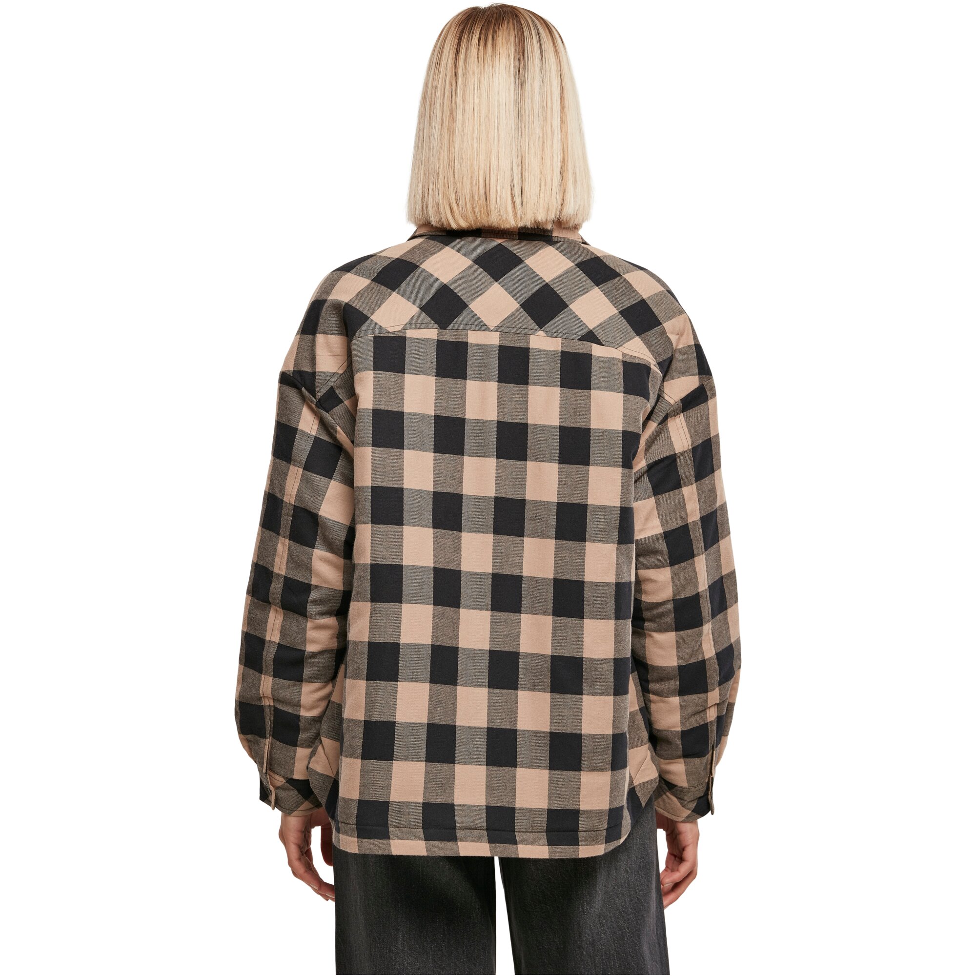 Urban Classics Ladies - Flanell Padded Oversized Shirt Veste