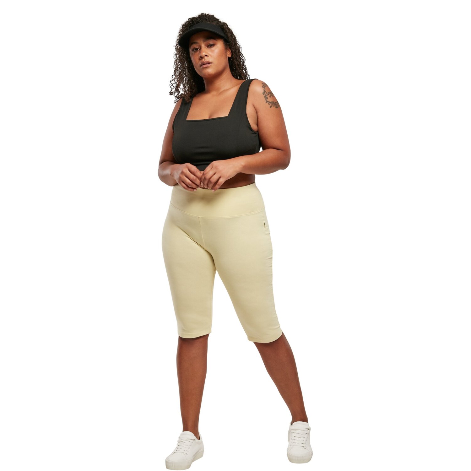 Urban Classics Ladies - Stretch Jersey Cycle Shorts jaune