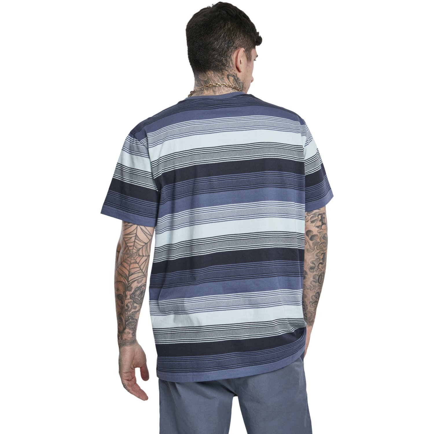 Urban Classics - Yarn Dyed Sunrise Stripe Shirt vintage blue