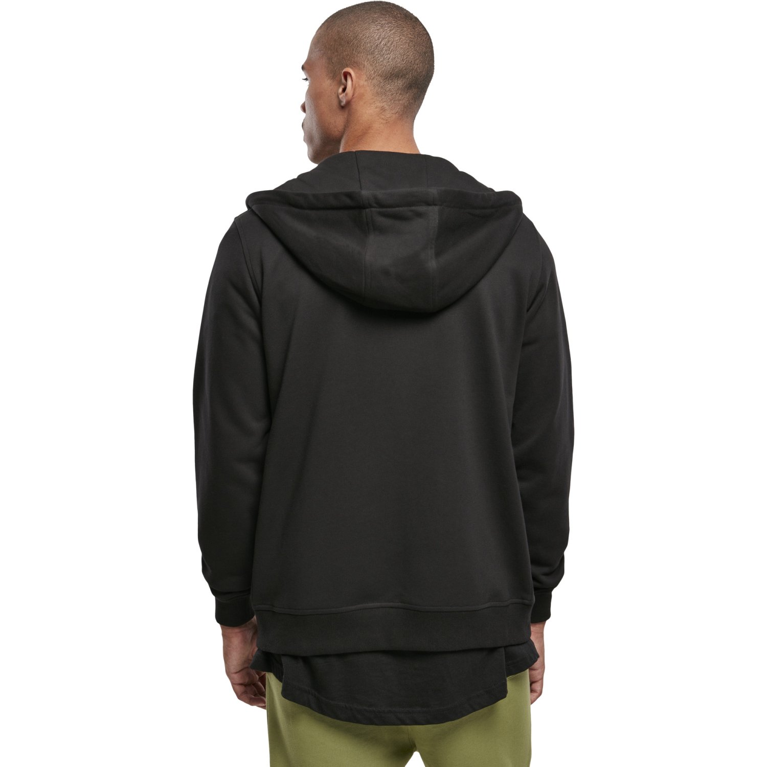 Urban Classics - Basic Terry Zip Hoody noir