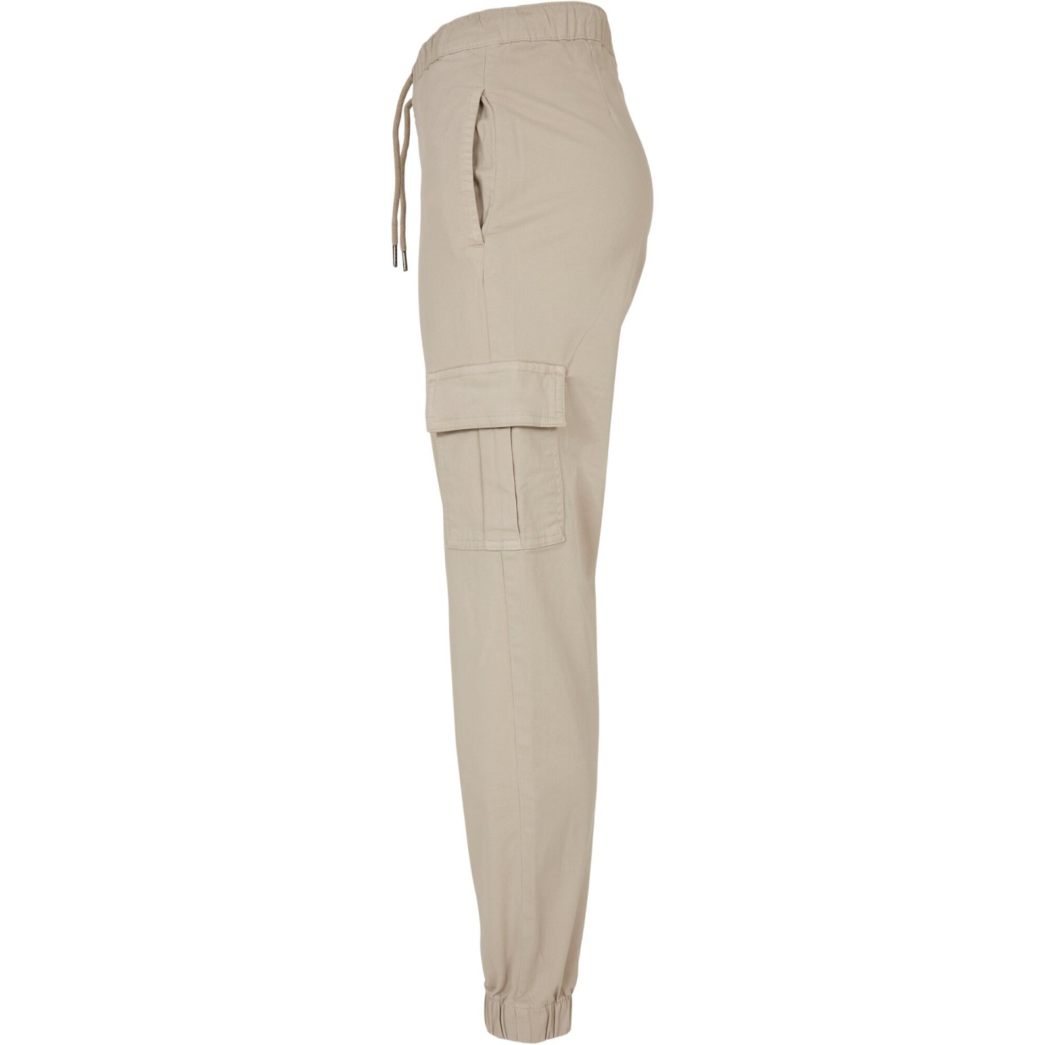 Urban Classics Ladies - High Waist Cargo Sweatpants beige