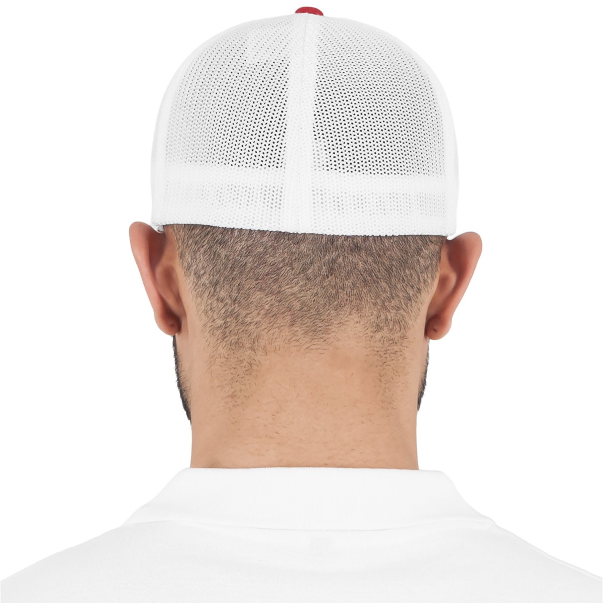 Flexfit Mesh Trucker Extensible Casquette - rouge / blanc -