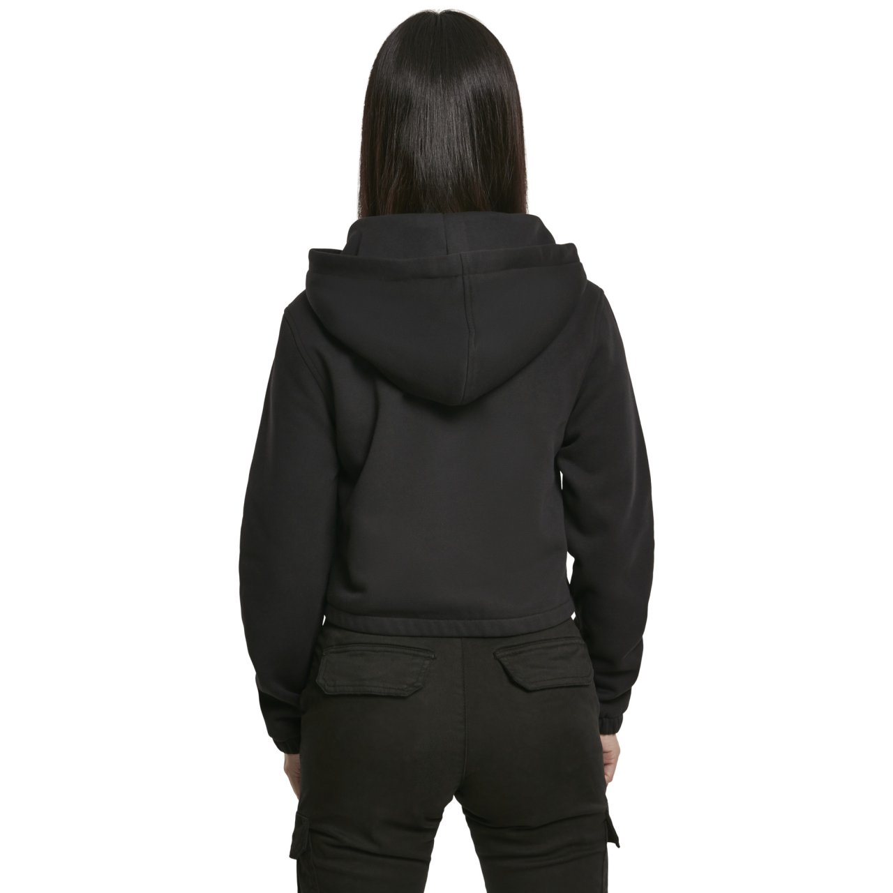Urban Classics Ladies - Contrast Drawstring Hoody noir