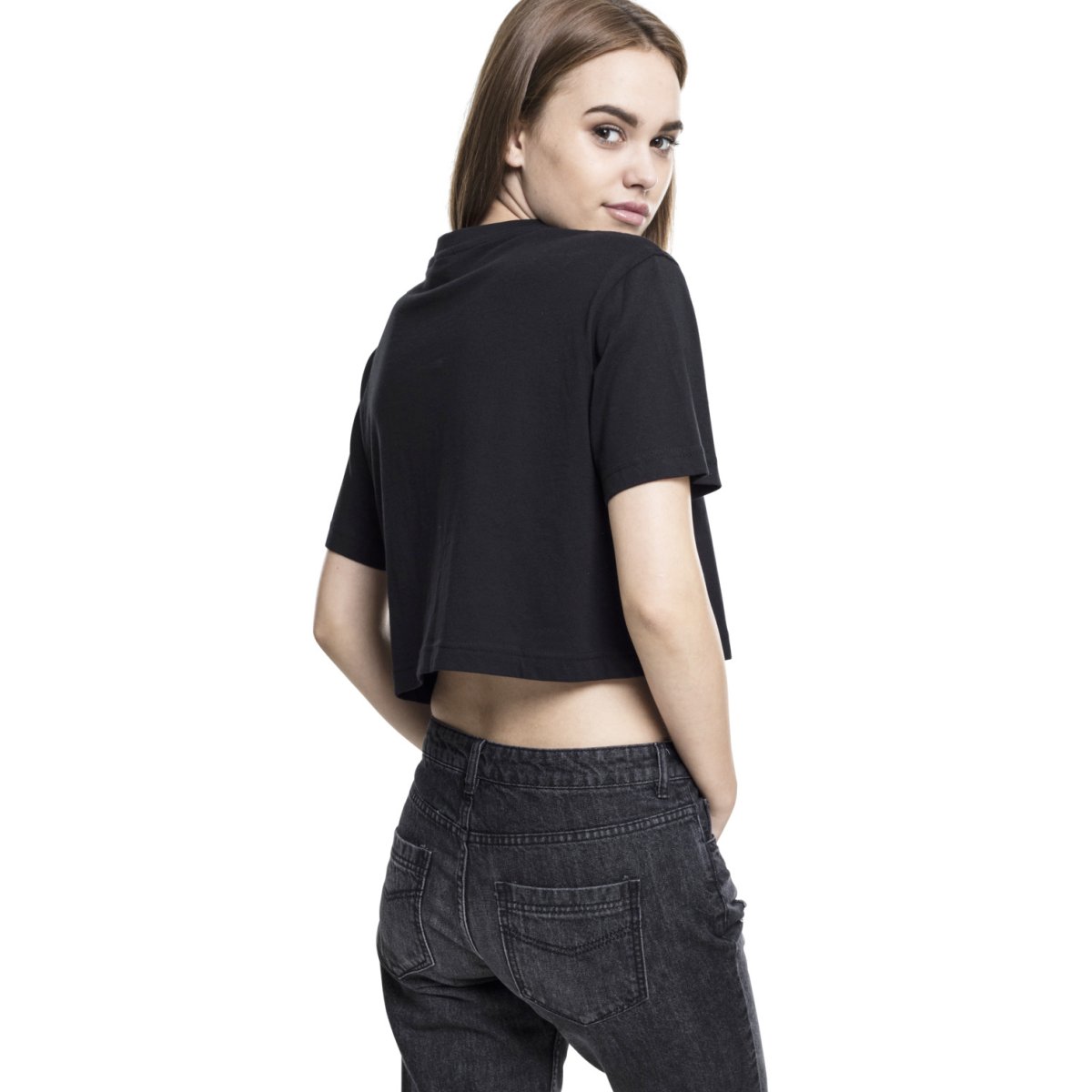 Urban Classics Ladies - Short Oversized Top noir