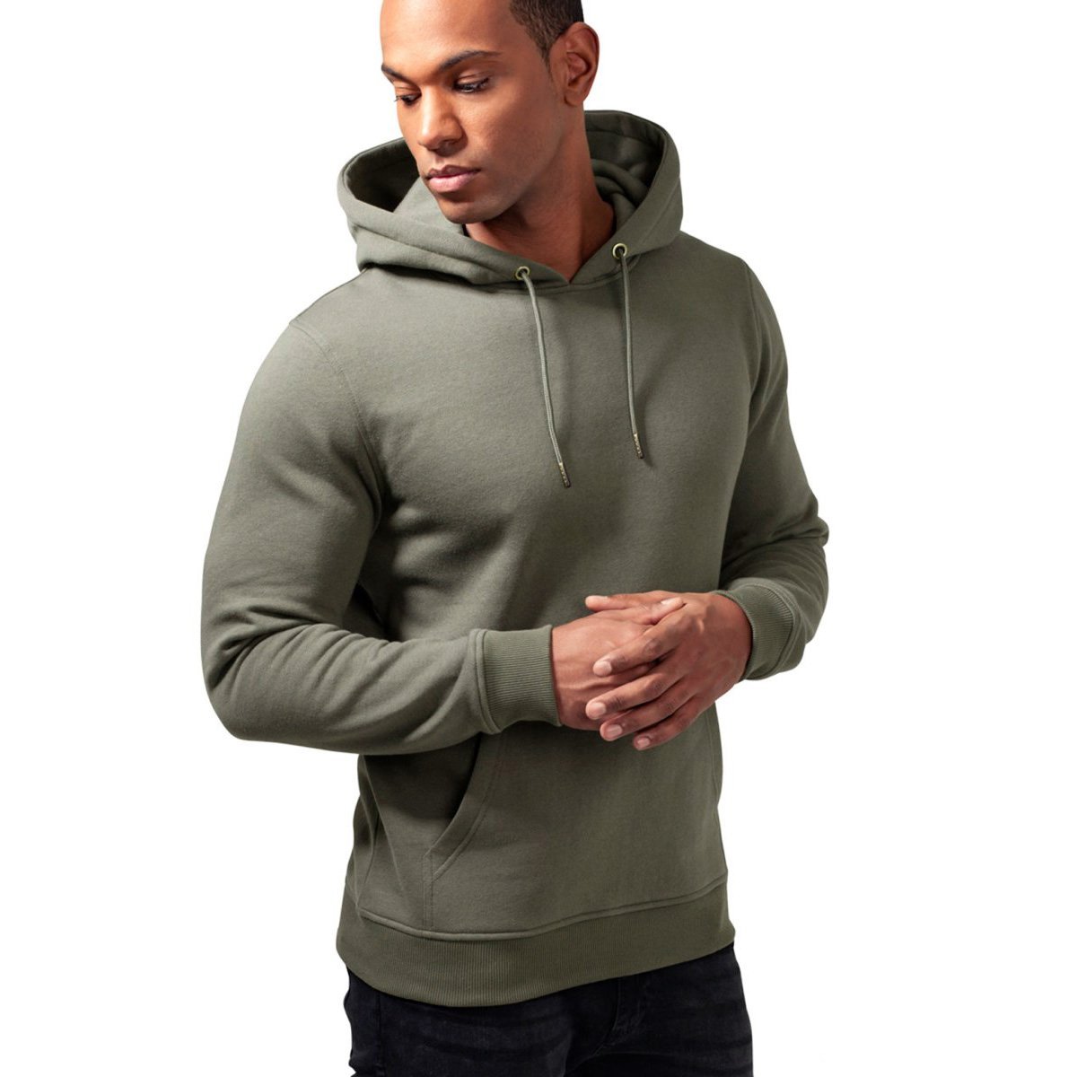 Urban Classics - Basic Sweat Hoody olive