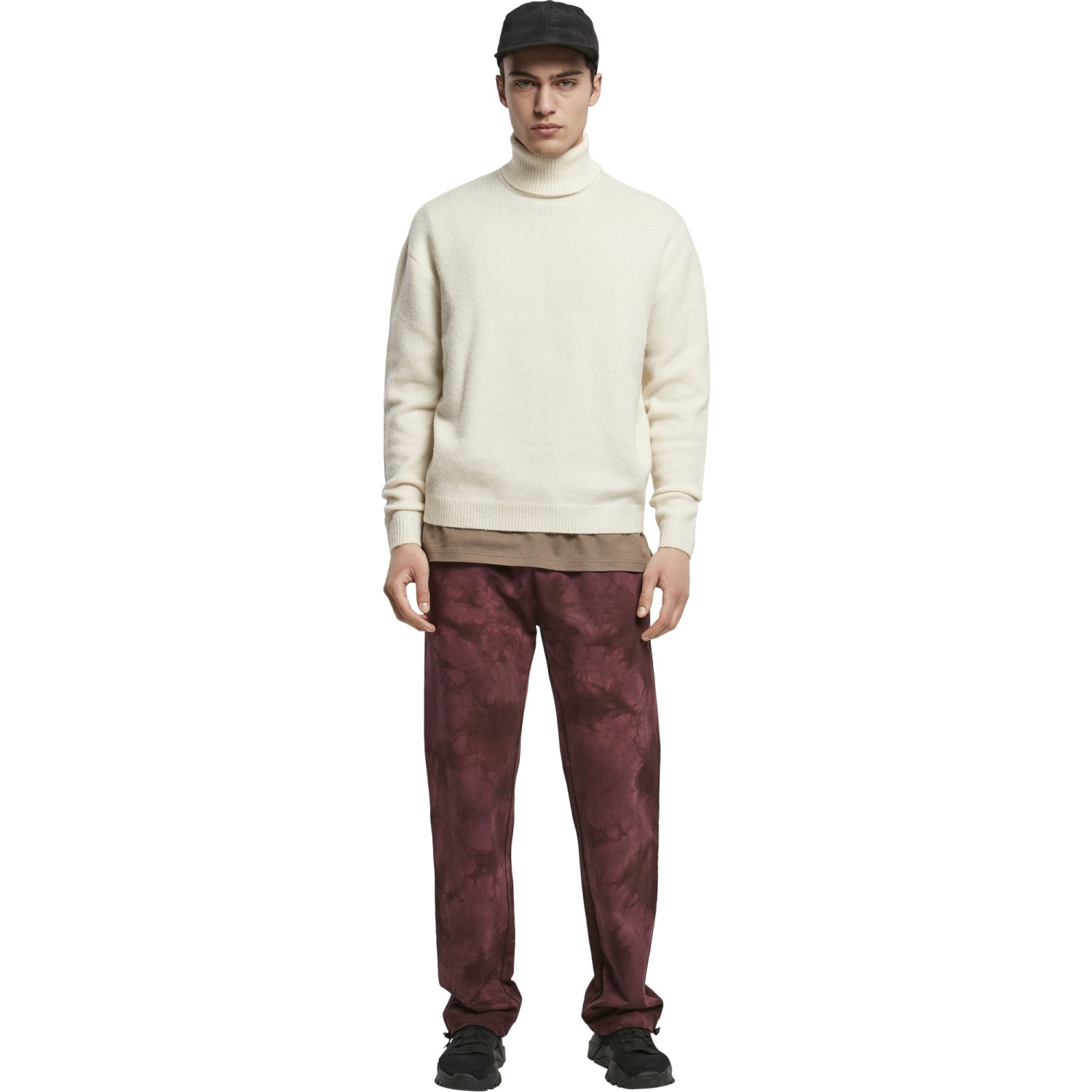 Urban Classics - Oversized Roll Neck Sweater sand beige