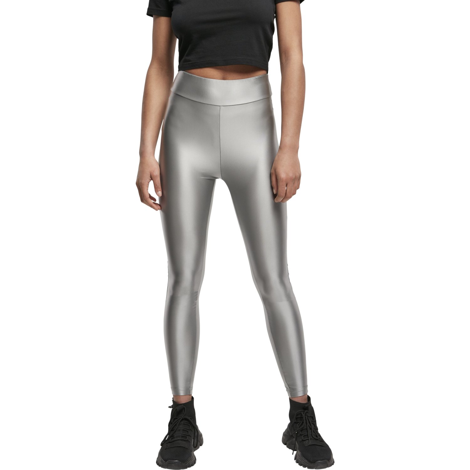 Urban Classics Ladies - High Waist Shiny Metalic Leggings