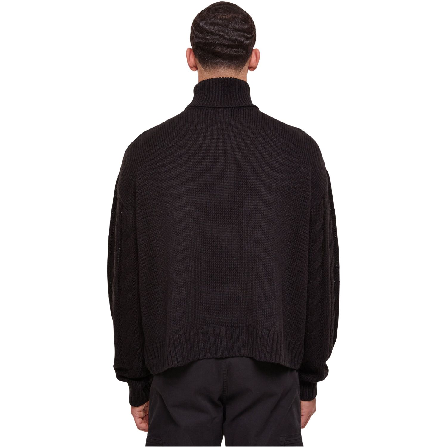 Urban Classics - Boxy Roll Neck Sweater noir