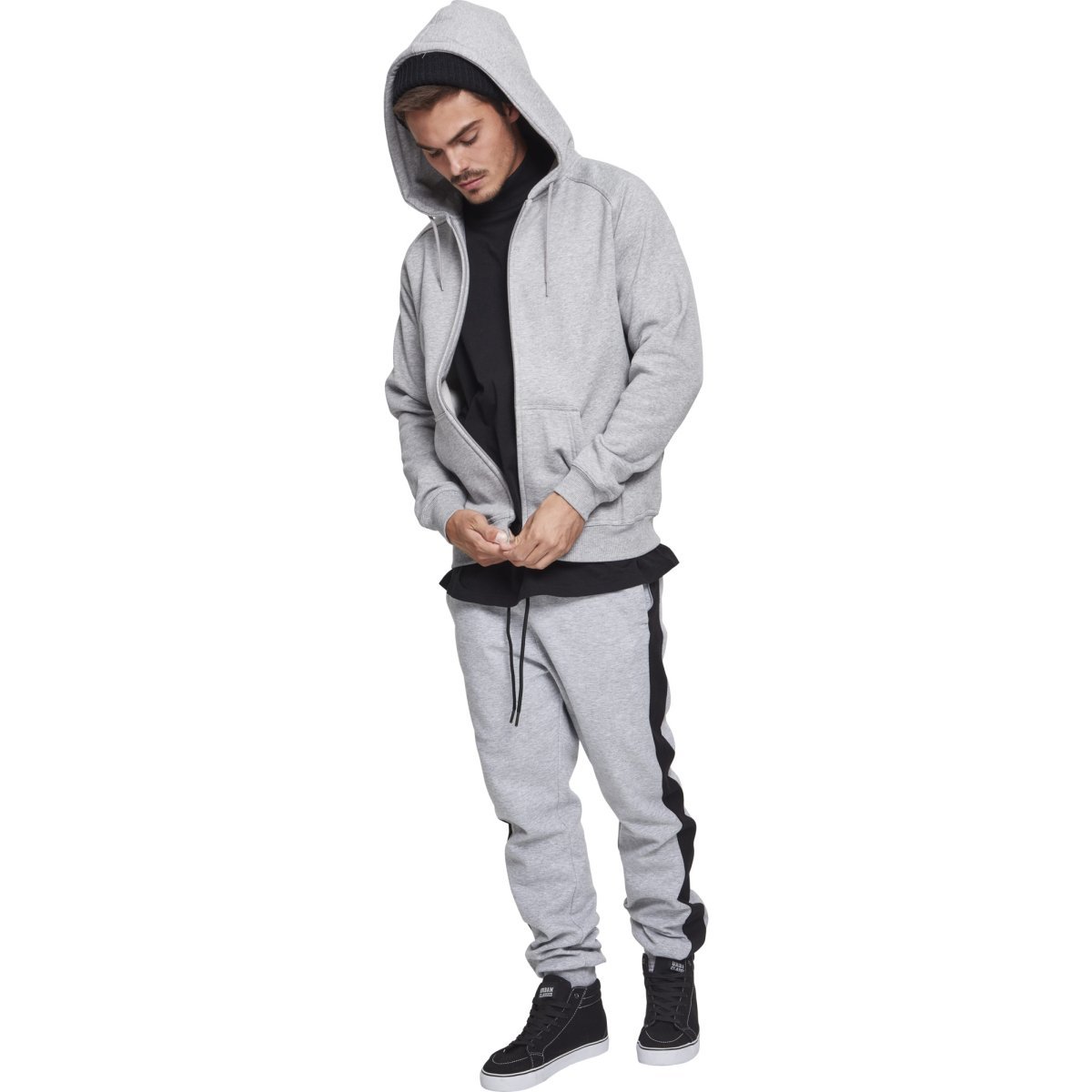 Urban Classics - Zip Hoody grey
