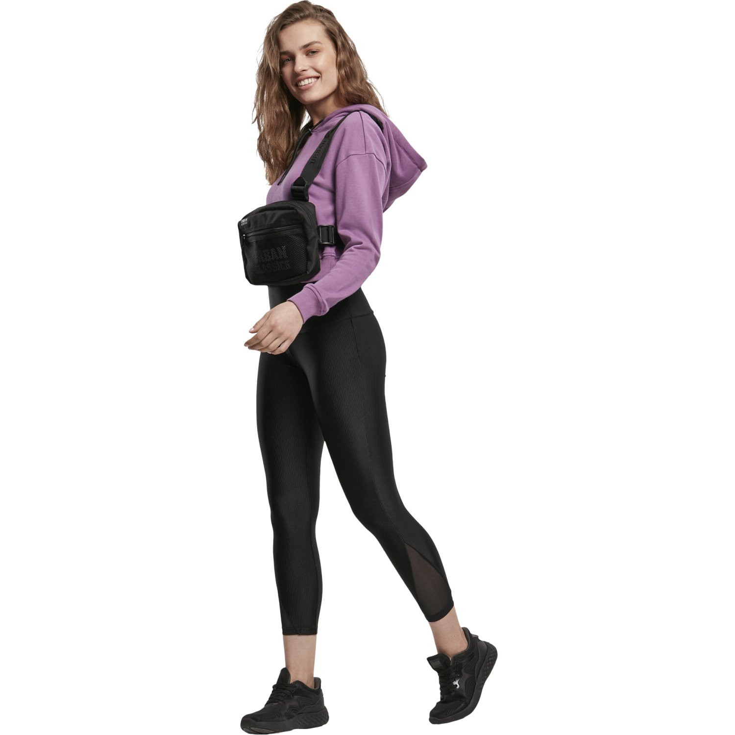 Urban Classics Ladies - High Waist Shiny Pedal Leggings