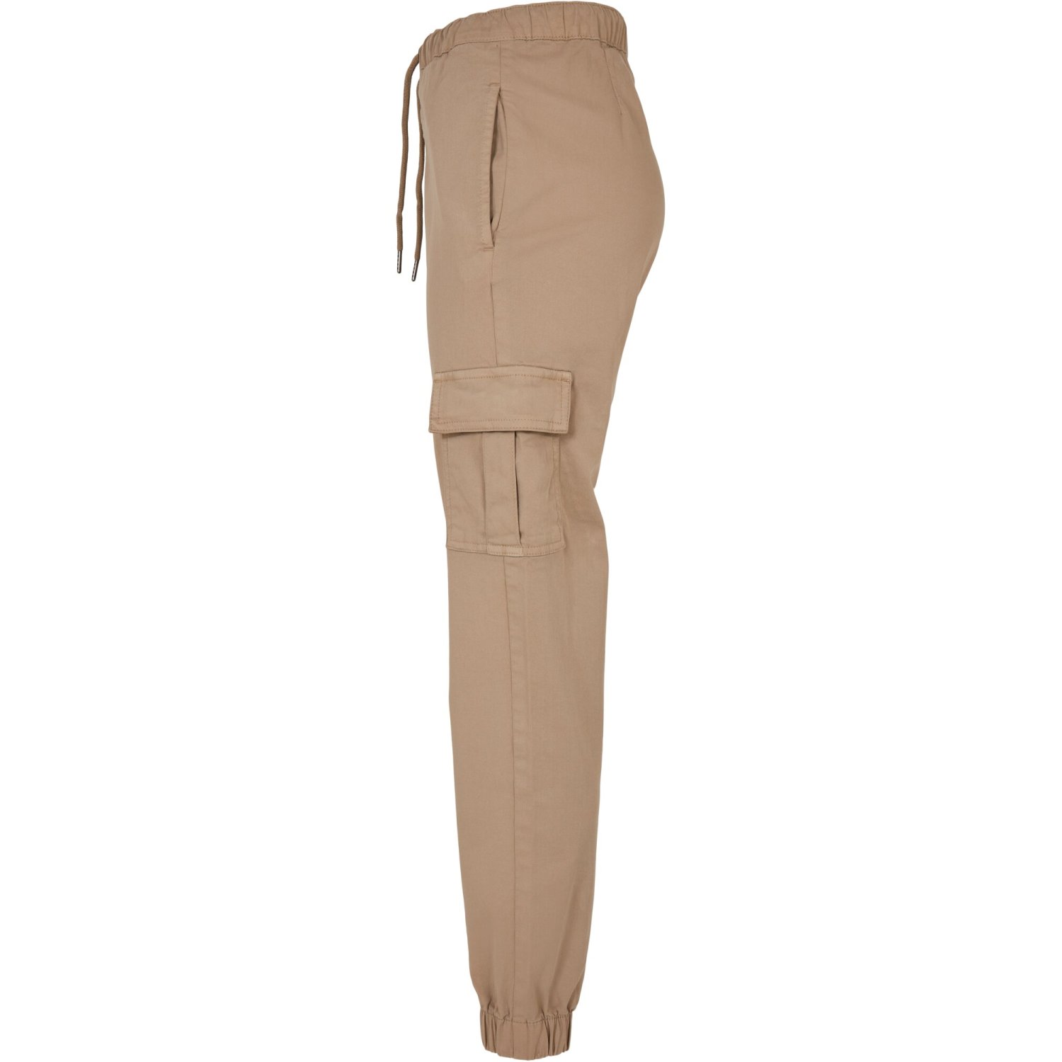 Urban Classics Ladies - High Waist Cargo Sweatpants beige