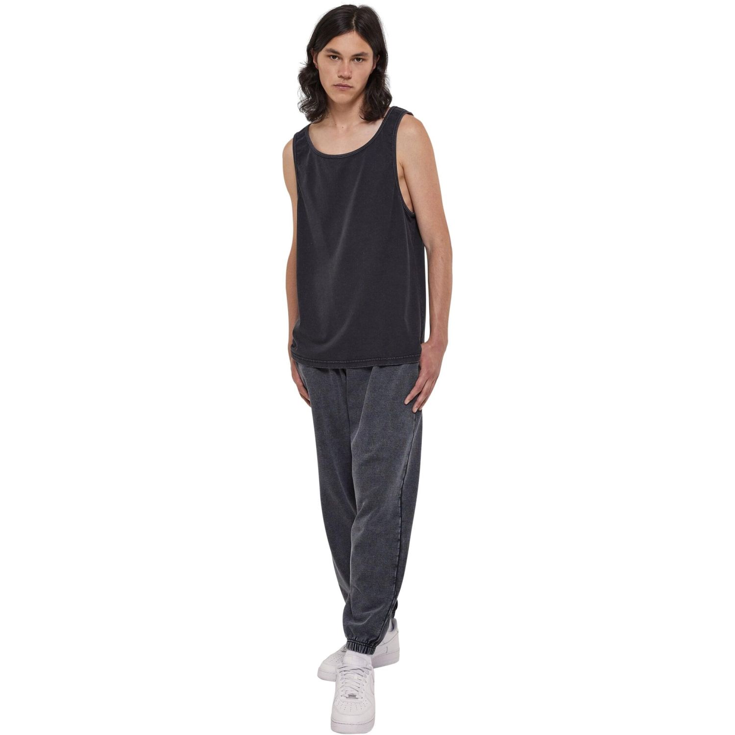 Urban Classics - Heavy Oversized Acid Wash Tank Top black