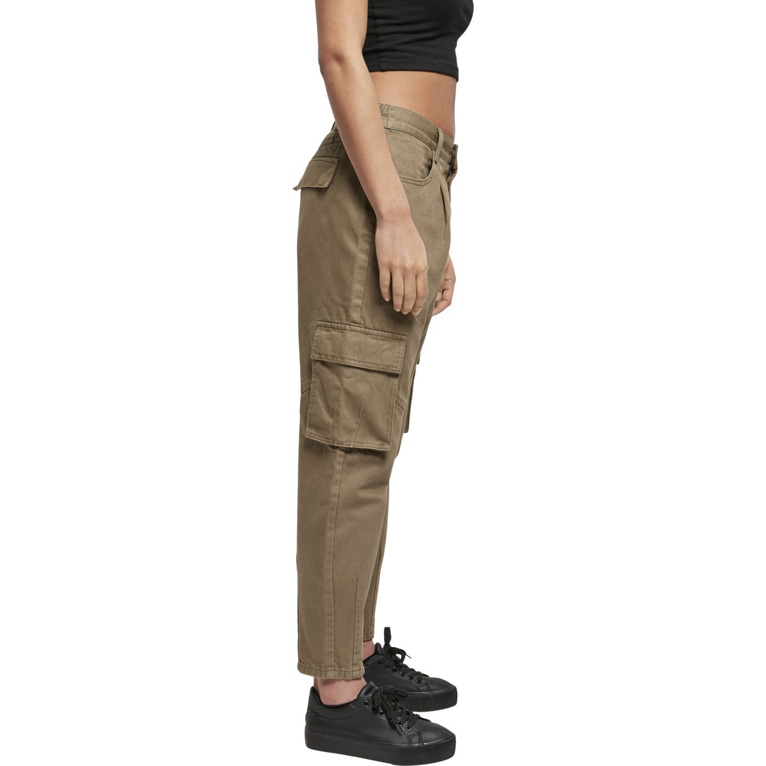 Urban Classics Ladies - Ballon-Fit Cargo Pantalon khaki
