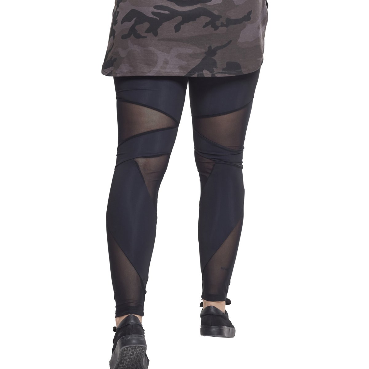 Urban Classics Ladies - TECH MESH Triangle Fitness Leggings