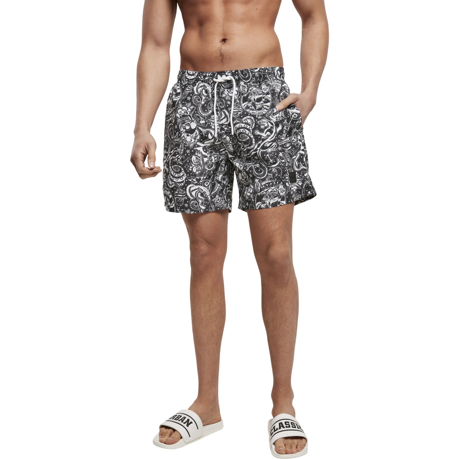 Urban Classics - PATTERN Short de bain tattoo