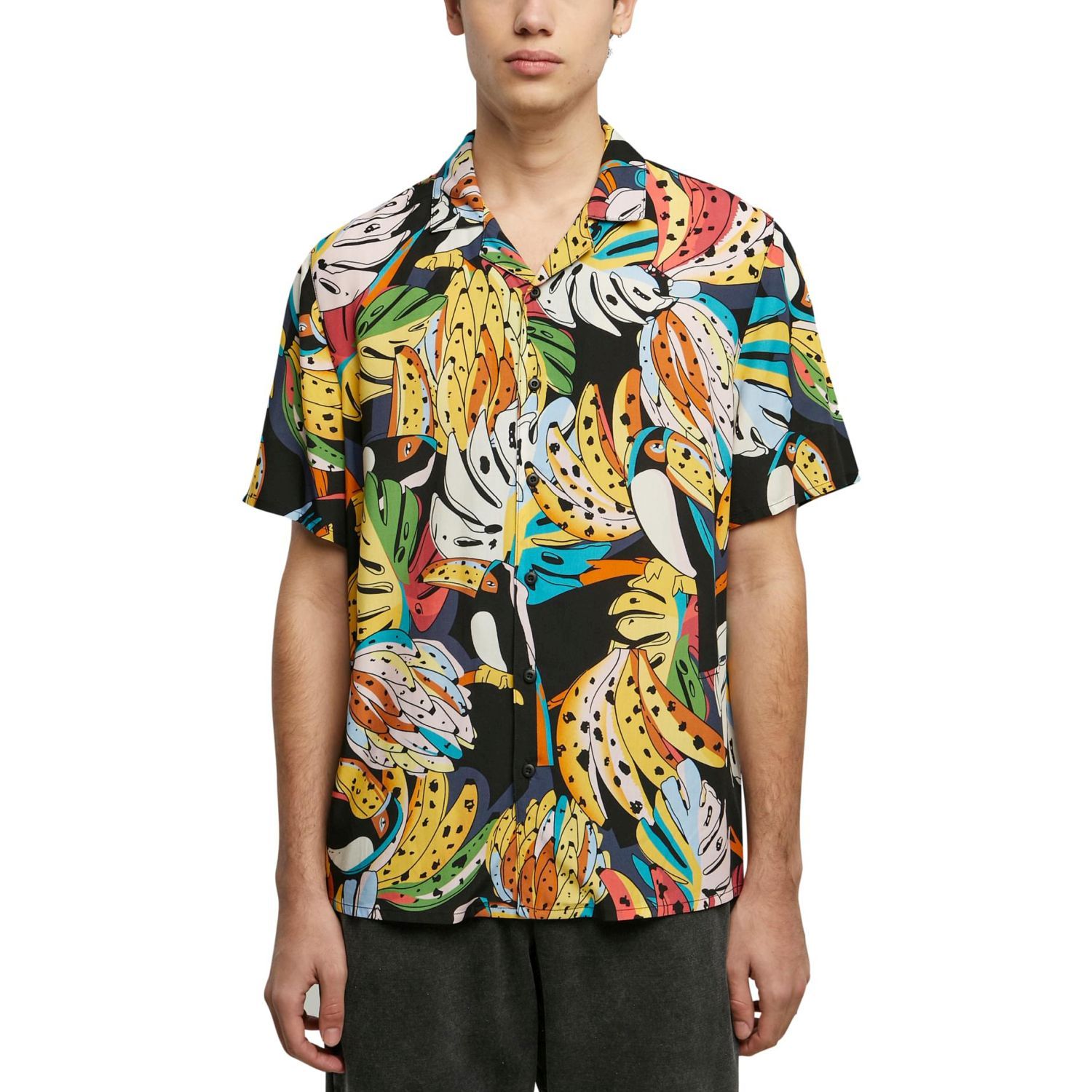 Urban Classics - Viscose Resort Shirt toucans