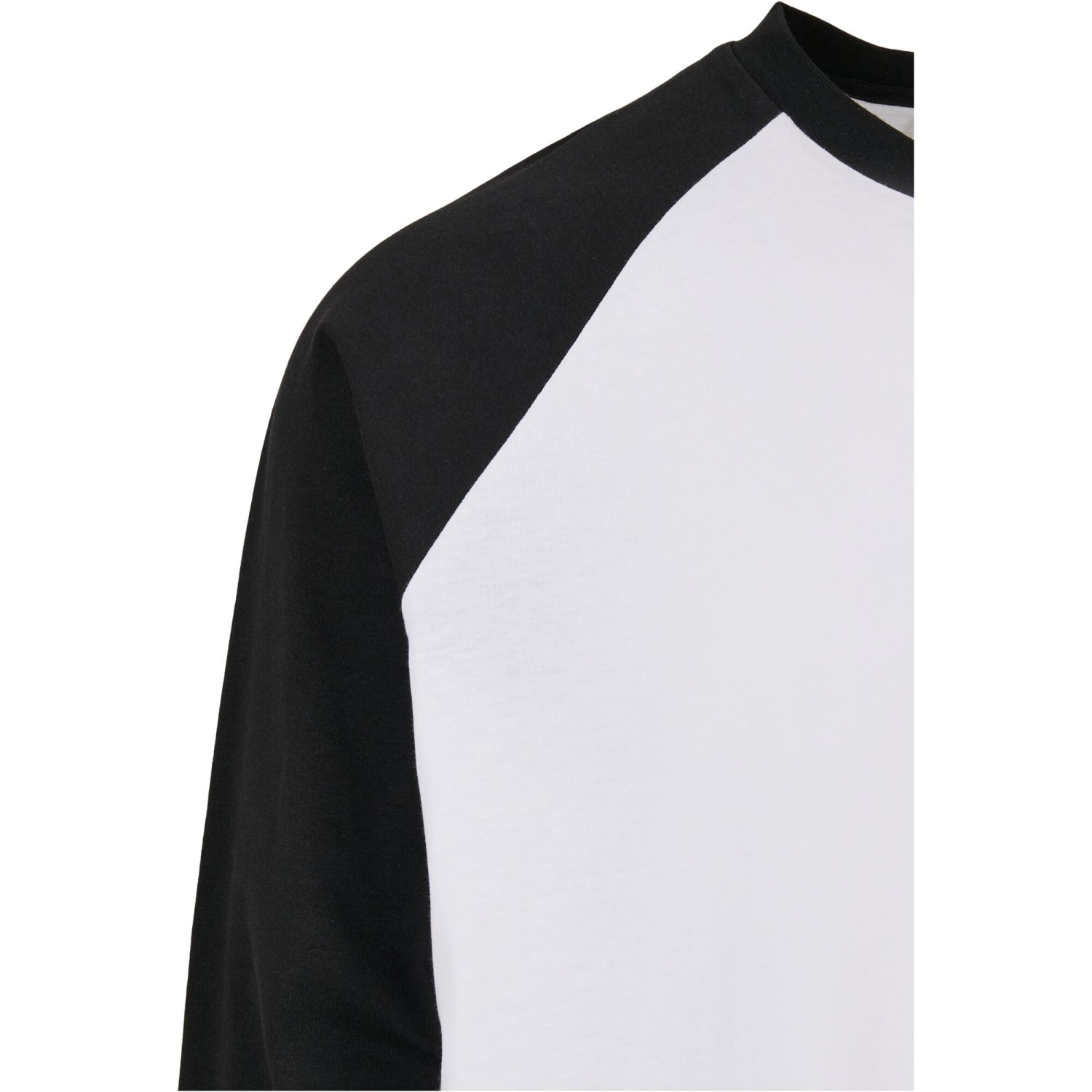 Urban Classics - Oversized RAGLAN Longsleeve white / black